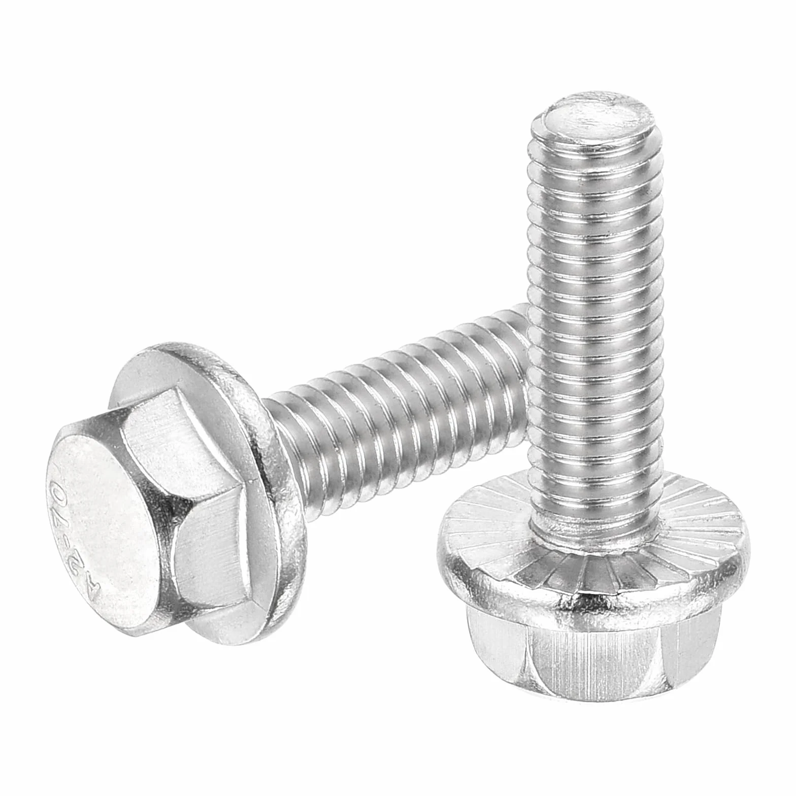 QUARKZMAN 5 sztuk śrub zabezpieczających z łbem sześciokątnym M6 x 20 mm, 304 stal nierdzewna, srebrny