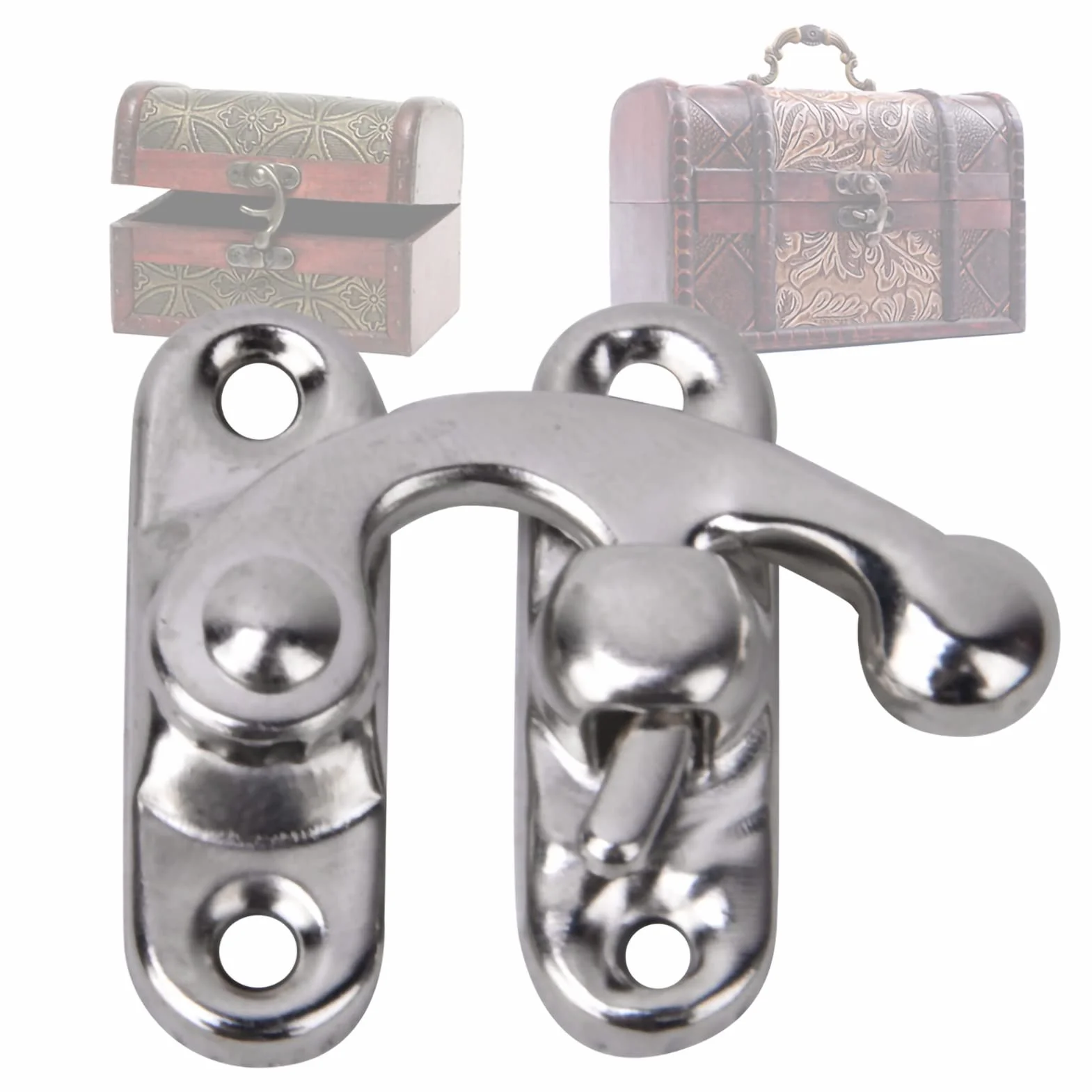 BAOFUYA Zawiasy Vintage Antyczne 30 Sztuk 3,2 x 2,8 cm Żelazne Haczyki Retro Srebrne Prawe