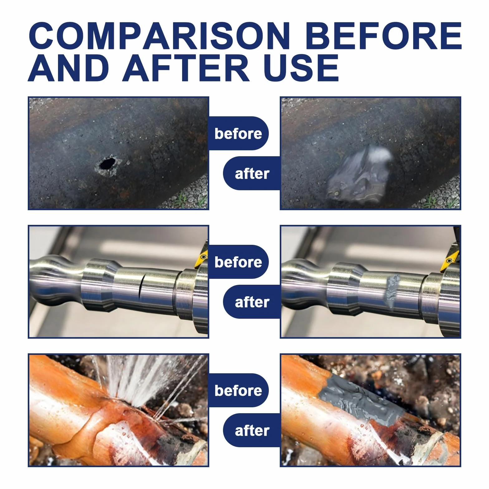 Metal Repair Glue High Strength Casting Repair Glue Heavy Duty Metal Gel