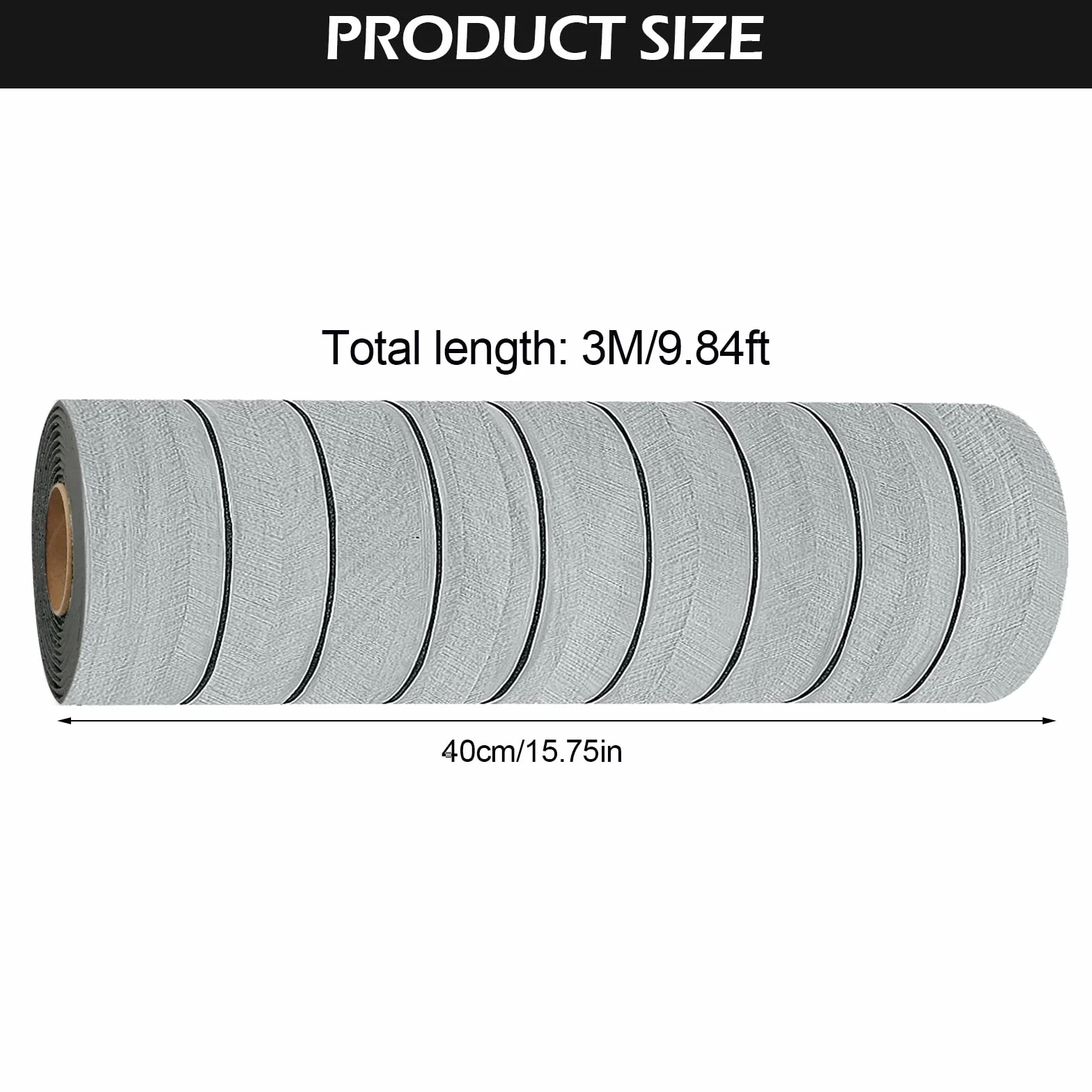 Tapeta samoprzylepna drewniana 3D 300x40 cm panele ścienne PCW lamele dekoracja