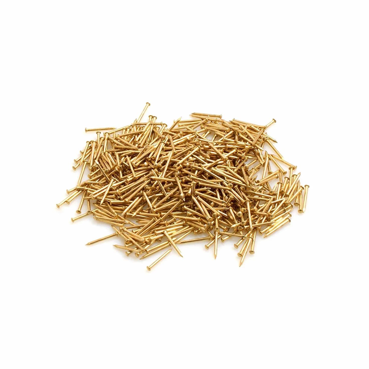 Kołki okrągłe gwoździe 1,0 x 10 mm żelazo mosiądzowane 50 g