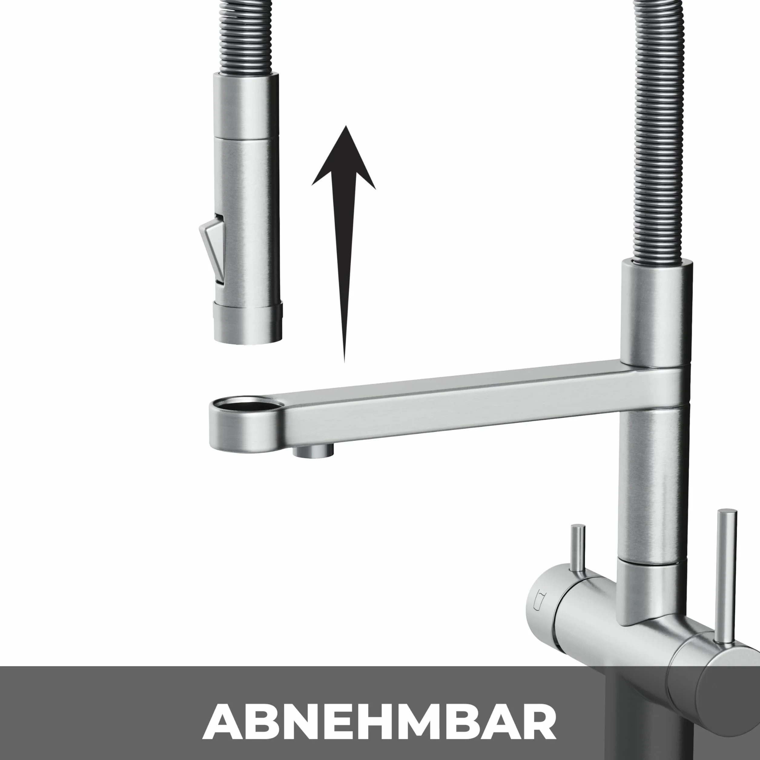 AORA Statement INOX 4-drożny kran ze stali nierdzewnej 304 obracany 360° armatura kuchenna do filtra wody