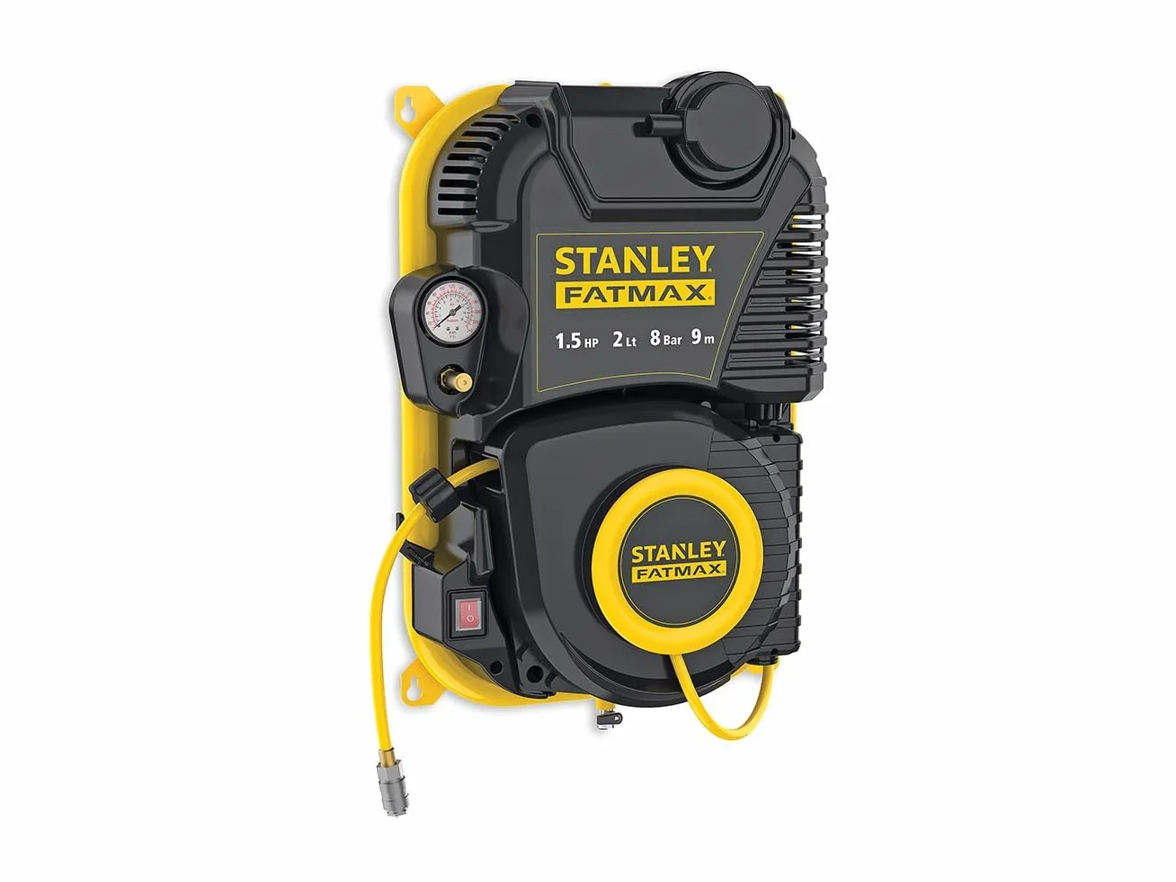 Stanley Fatmax Walltech Pro Sprężarka Ścienna 230V Czarny Żółty