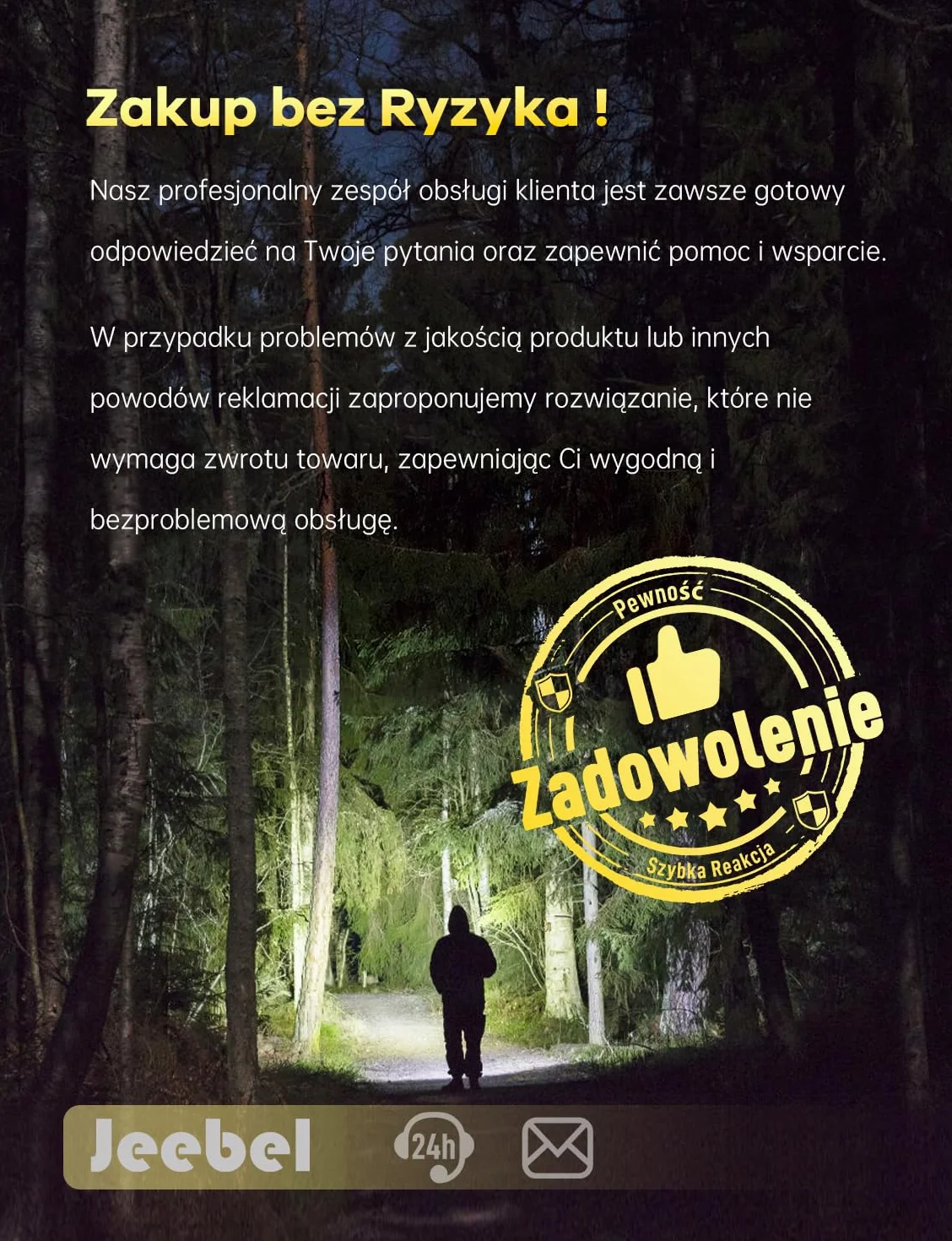 Jeebel Mini Latarka LED 400 Lumenów USB Ładowania, EDC Magnetyczna IP65, Boczne Światło UV/Biały/Czerwony/Niebieski