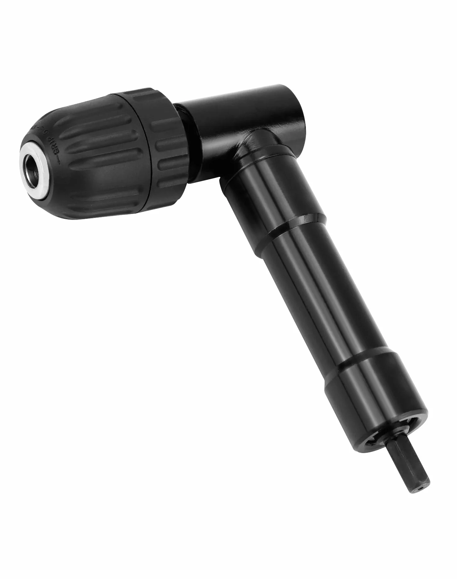 QWORK Przystawka do wiertarki kątowej, zakres mocowania 0,8-10 mm, uchwyt wiertarski 90 stopni, adapter do wiercenia pod kątem