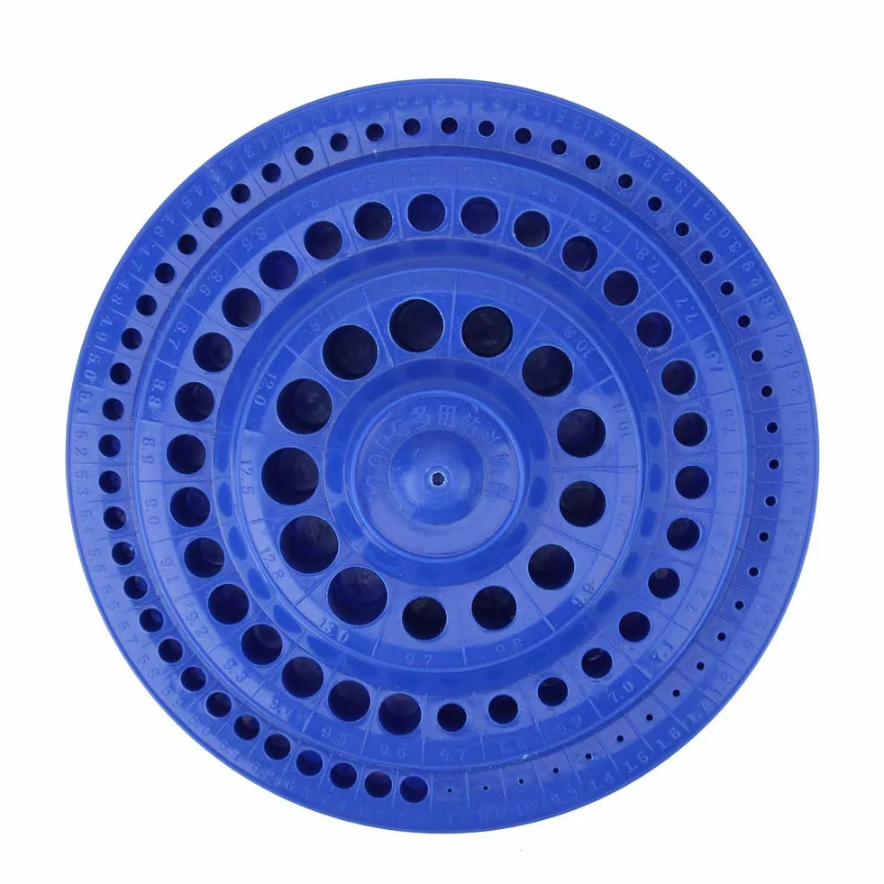 Organizer na Wiertła Pusty Futerał 1-13mm Okrągły Twarde Plastikowe Stojak 100 Otwór