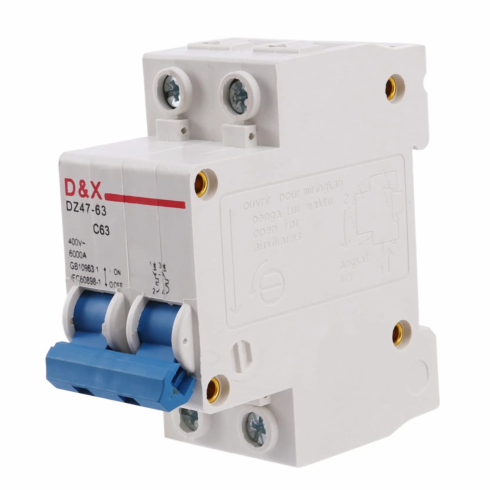 2X Solar DC Circuit Wyłącznik PV 2P 63A AC400V MCB