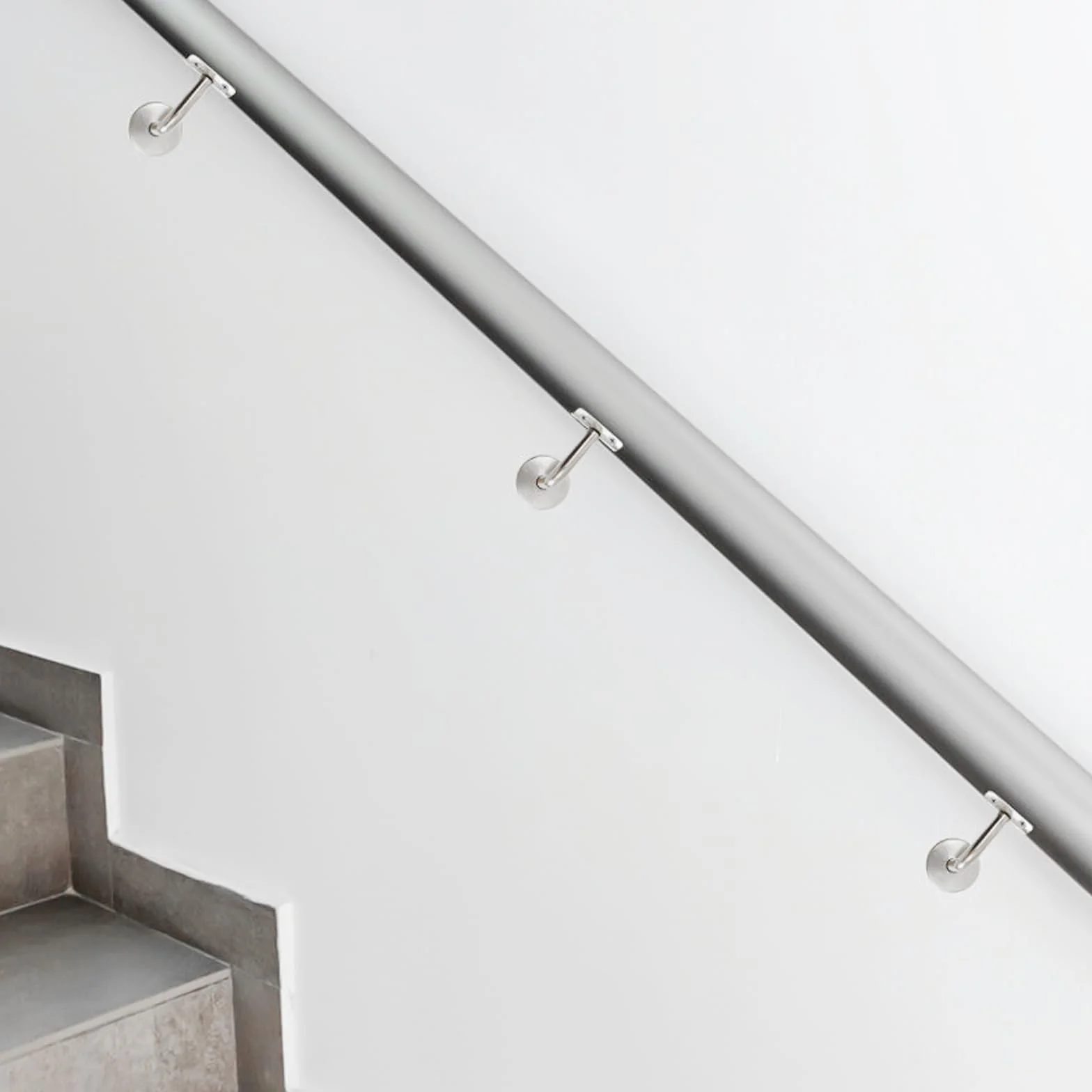 Uchwyt poręczy ze stali nierdzewnej 48x29 mm 5 sztuk regulacja nachylenia