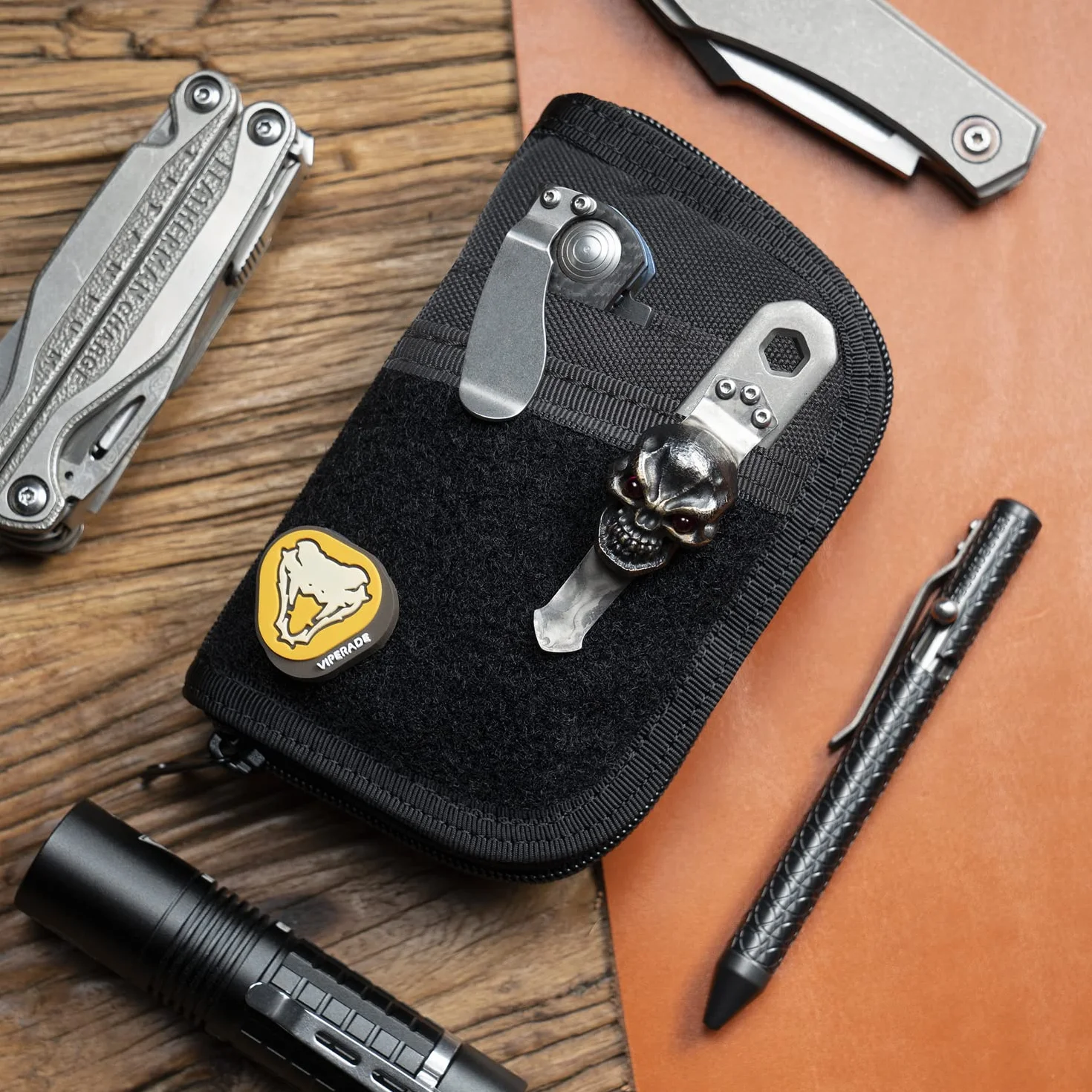 VIPERADE VE10 EDC Multitool Etui Organizer Wielofunkcyjne Nylonowe Kieszonkowe Narzędzia Pochwa Czarny