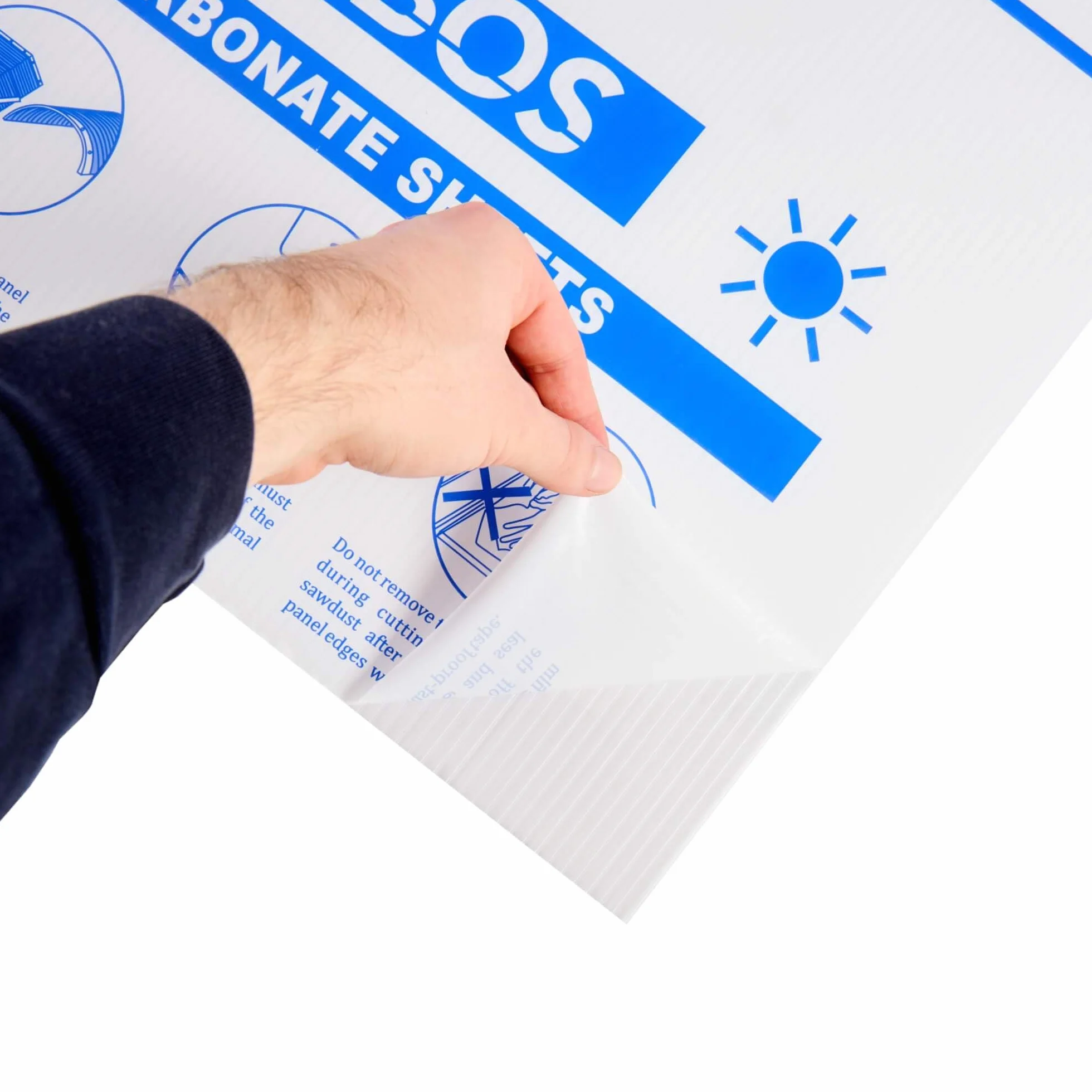Arebos Płyty dachowe z poliwęglanu 10 szt. 121 x 60,5 cm 6 mm odporne na UV przezroczyste