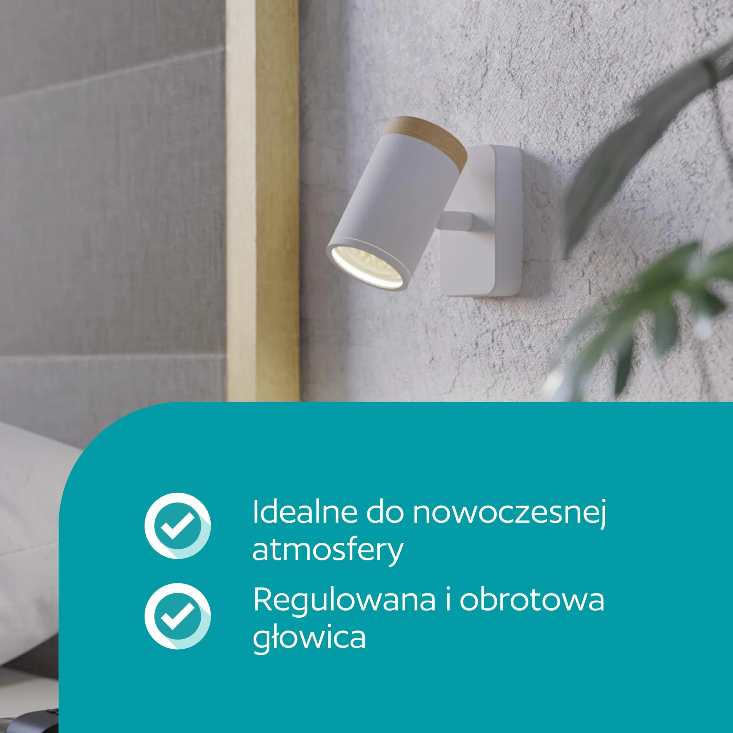 EGLO Consuma Lampa ścienna GU10 IP44 elastyczna stal biała do czytania salon łazienka