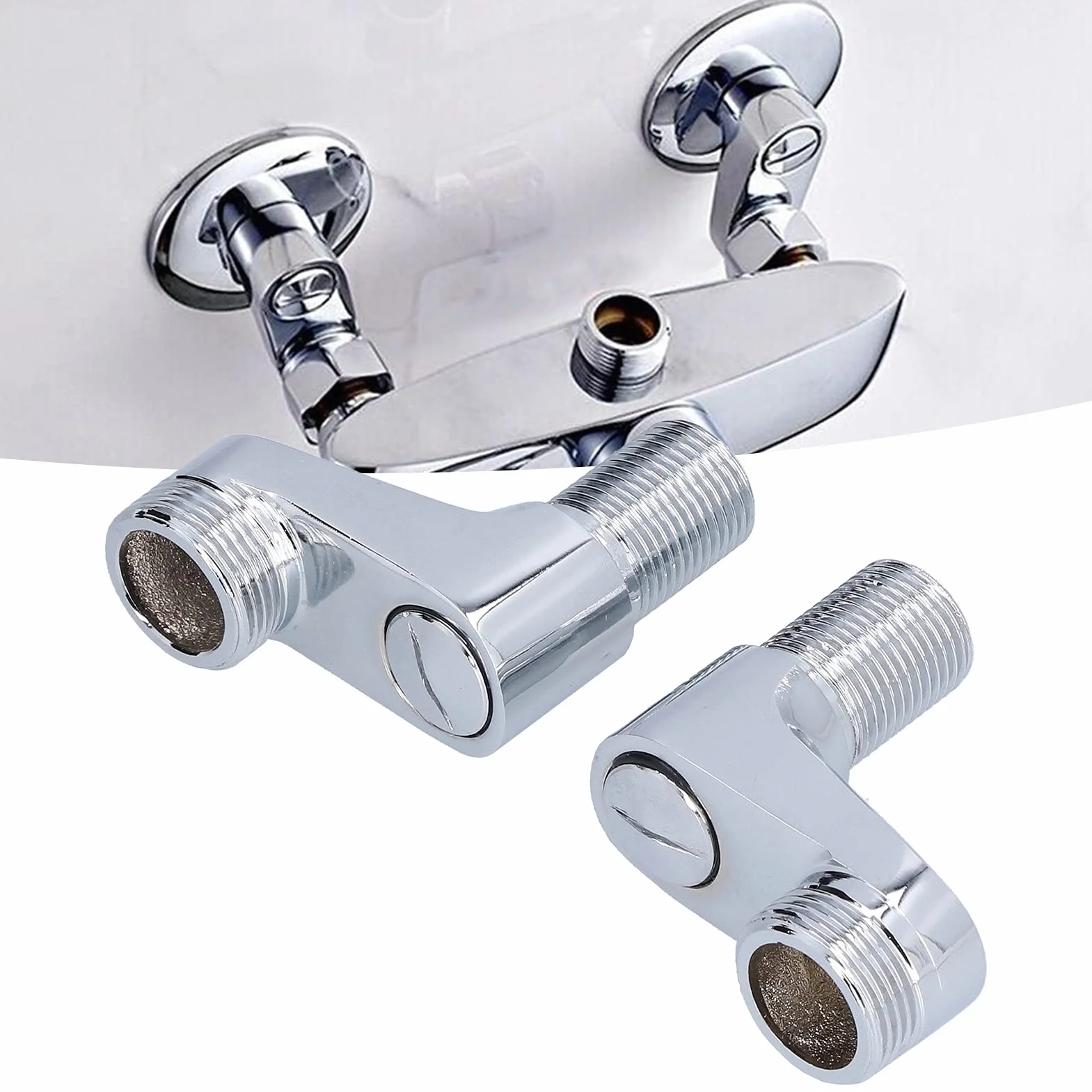 Adapter Obrotowy Kran Prysznicowy G1/2 G3/4 Ramiona Wahadłowe do Wanny