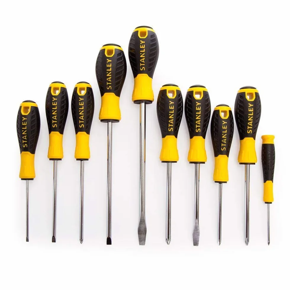 Stanley Zestaw Wkrętaków 0-60-211 10 Elementów Czarny Żółty