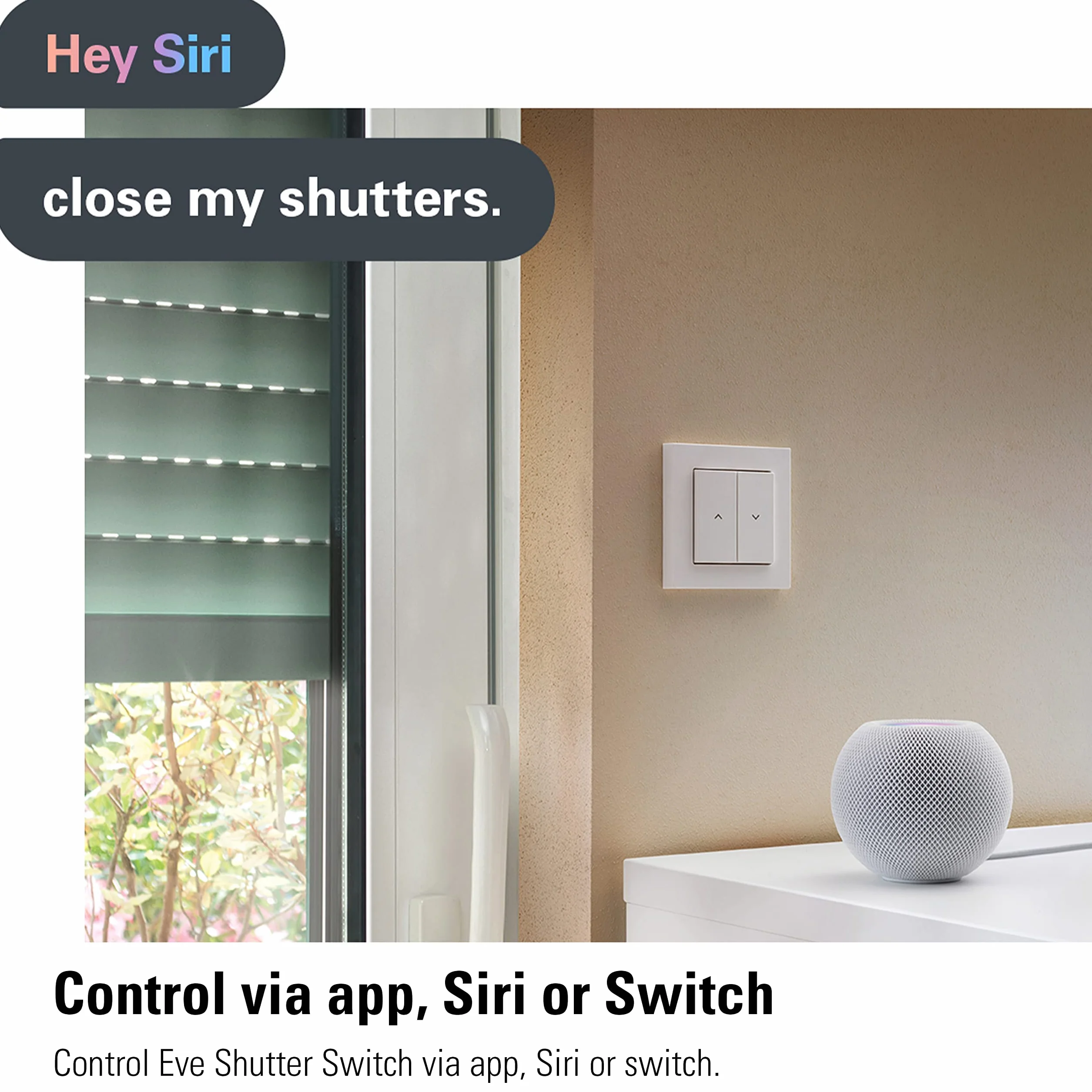 Eve Shutter Switch inteligentny kontroler rolet okiennych Thread