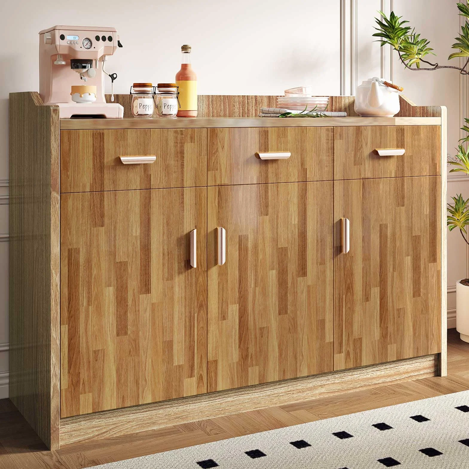 Winylowa tapeta panelowa samoprzylepna 40x800 cm brązowa efekt drewna