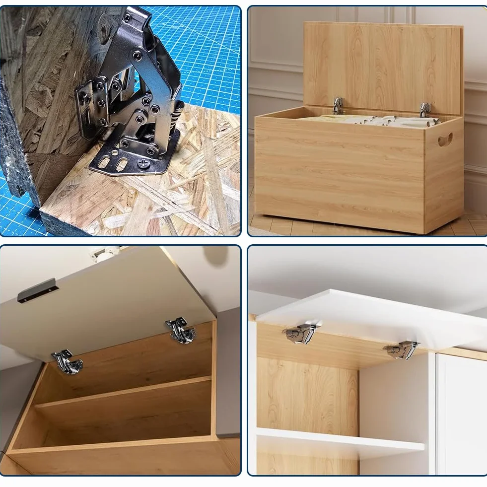 Zawiasy Softclose hydrauliczne do drzwi szafy 6 sztuk