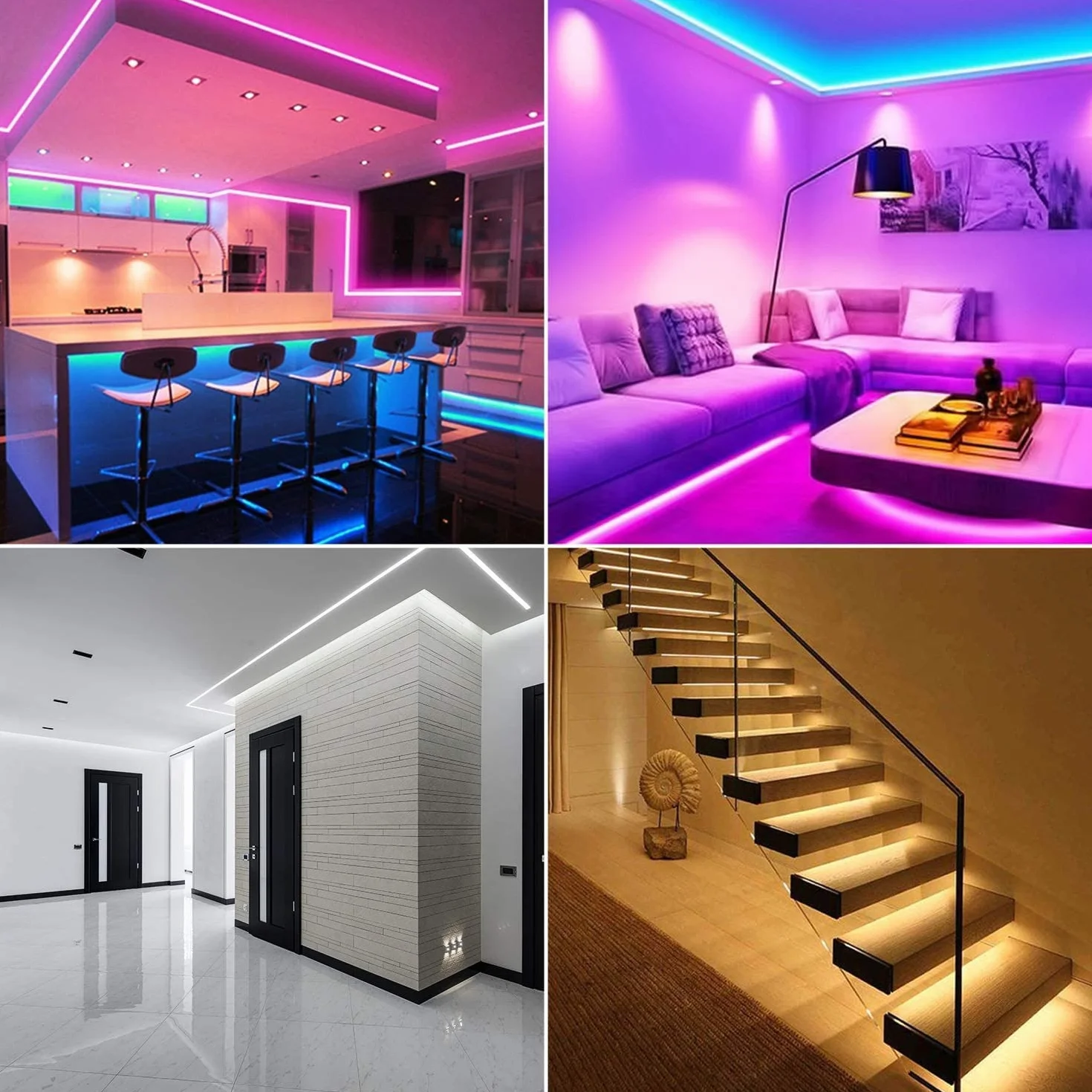 Aluminiowy profil LED do 16 mm, listwa U, dyfuzor LED z mleczną białą pokrywą do taśm Philips Hue LED