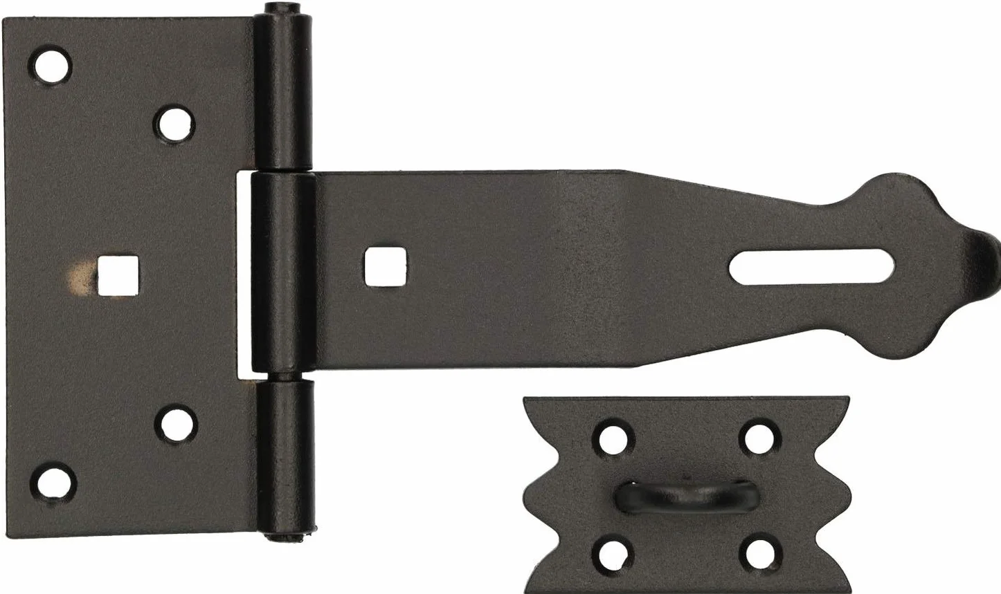 KOTARBAU® Osłona bezpieczeństwa 160 x 35 mm Zawias awaryjny Rygiel drzwiowy kłódka składana blokada do piwnicy