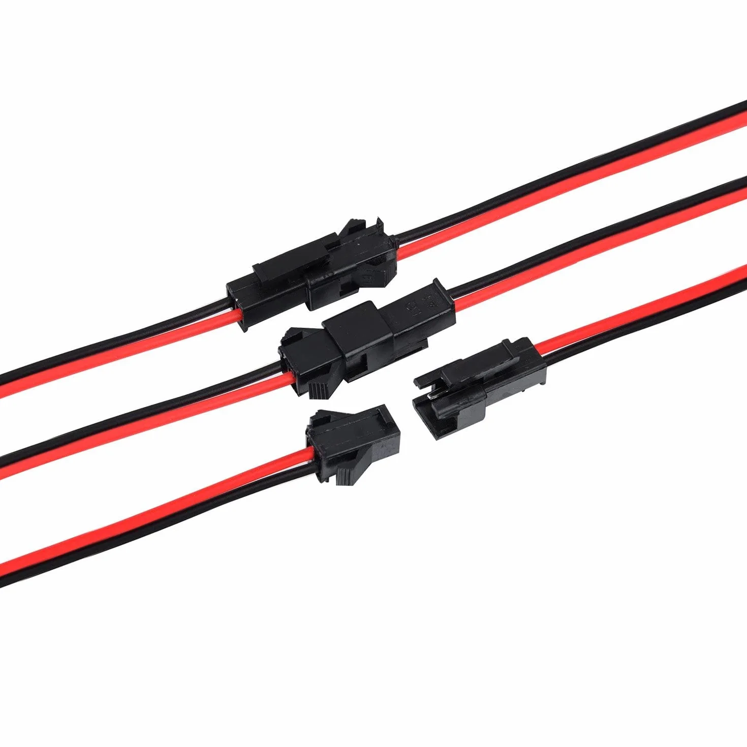 JST SM 2-pinowe złącze 22 AWG adapter mikro elektryczny wtyk męski i żeński z kablem 150 mm