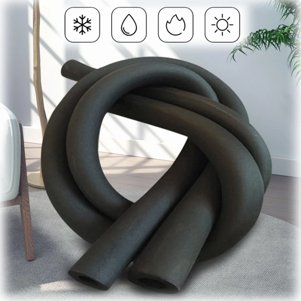 Piankowy uchwyt do rur izolacyjna 1,8 m 16 mm 19 mm 32 mm 48 mm 60 mm rurka piankowa