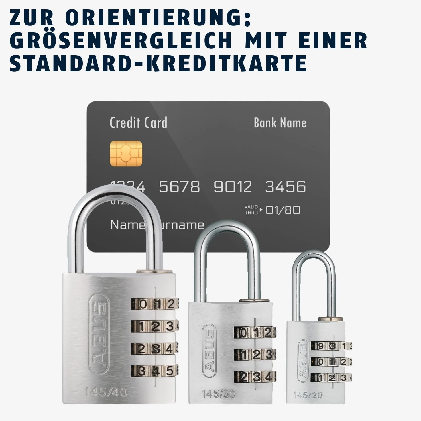 Abus Ab145/40 Kłódka z Zamkiem Szyfrowym Niebieski 2 x 5 x 10 cm