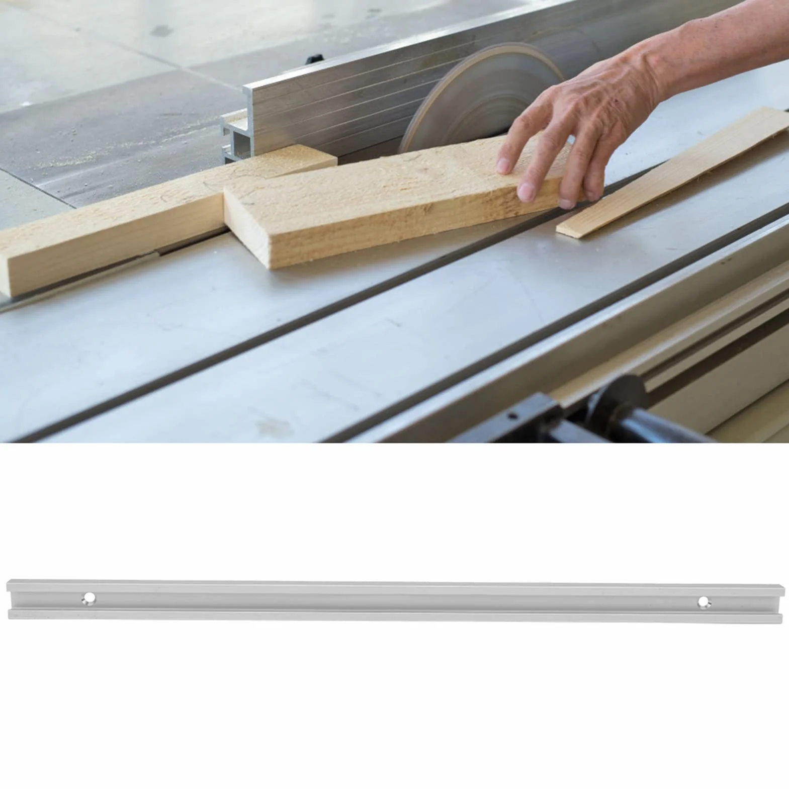 T-slot T-track listwa z zakładką szyna T Tablica Mitre ze stopu aluminium T-Track Jig mocowanie do stołu Router Table (300 mm)