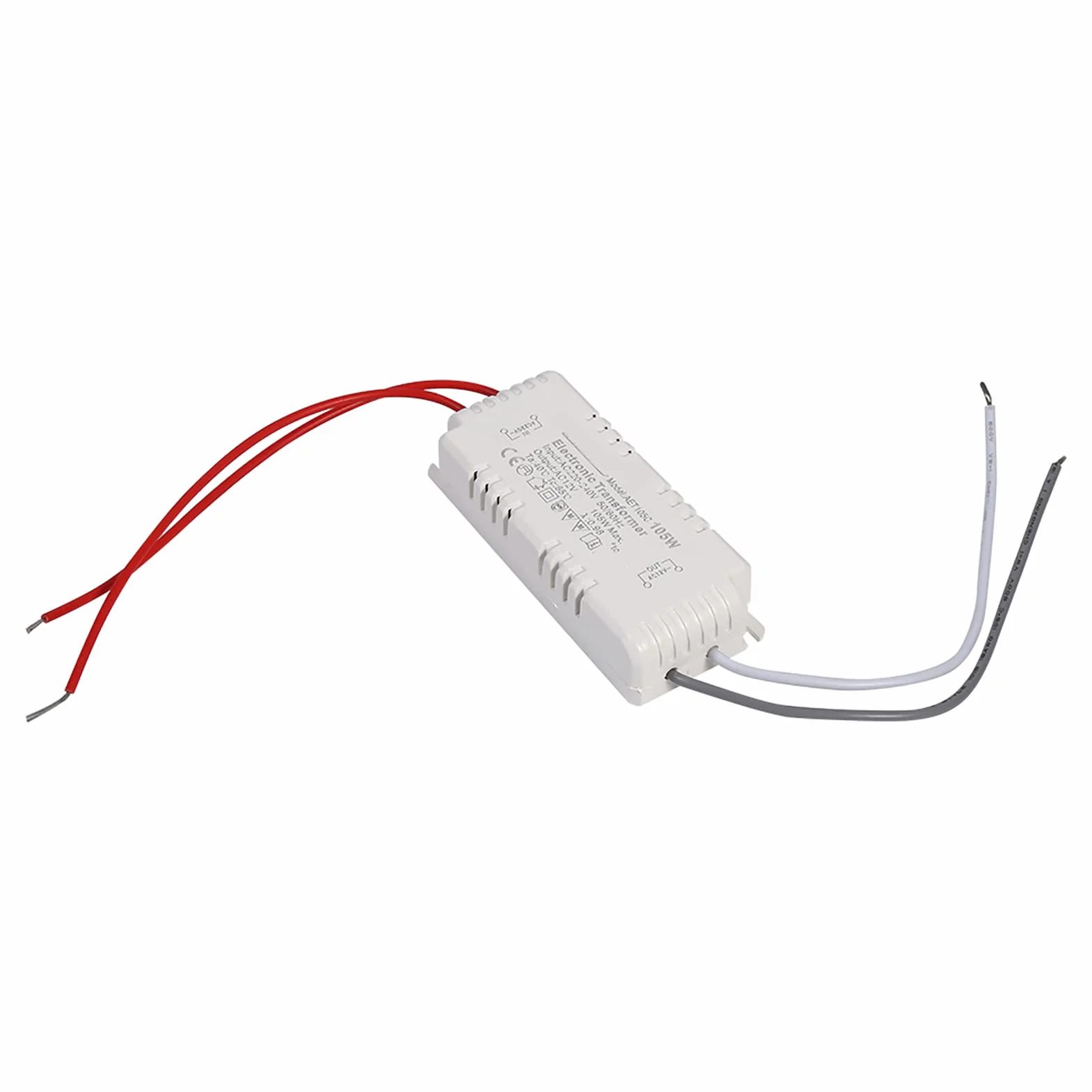 Halogenowa 12 V Sterownik żarówki Zasilacz Transformator Elektroniczny Plastikowa Obudowa Maks. 105 W z Napięciem Wejściowym AC 220–240 V dla Lamp Kwarcowych 12 V