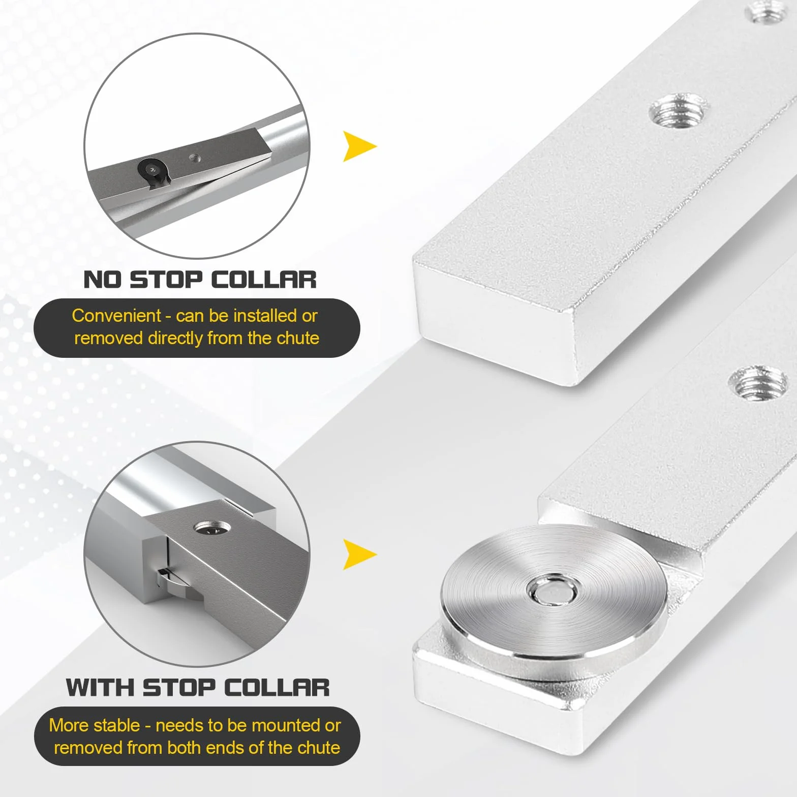 EFUTURETIME pręt T-Slot ze stopu aluminium 9,5 x 19 x 450 mm do piły stołowej