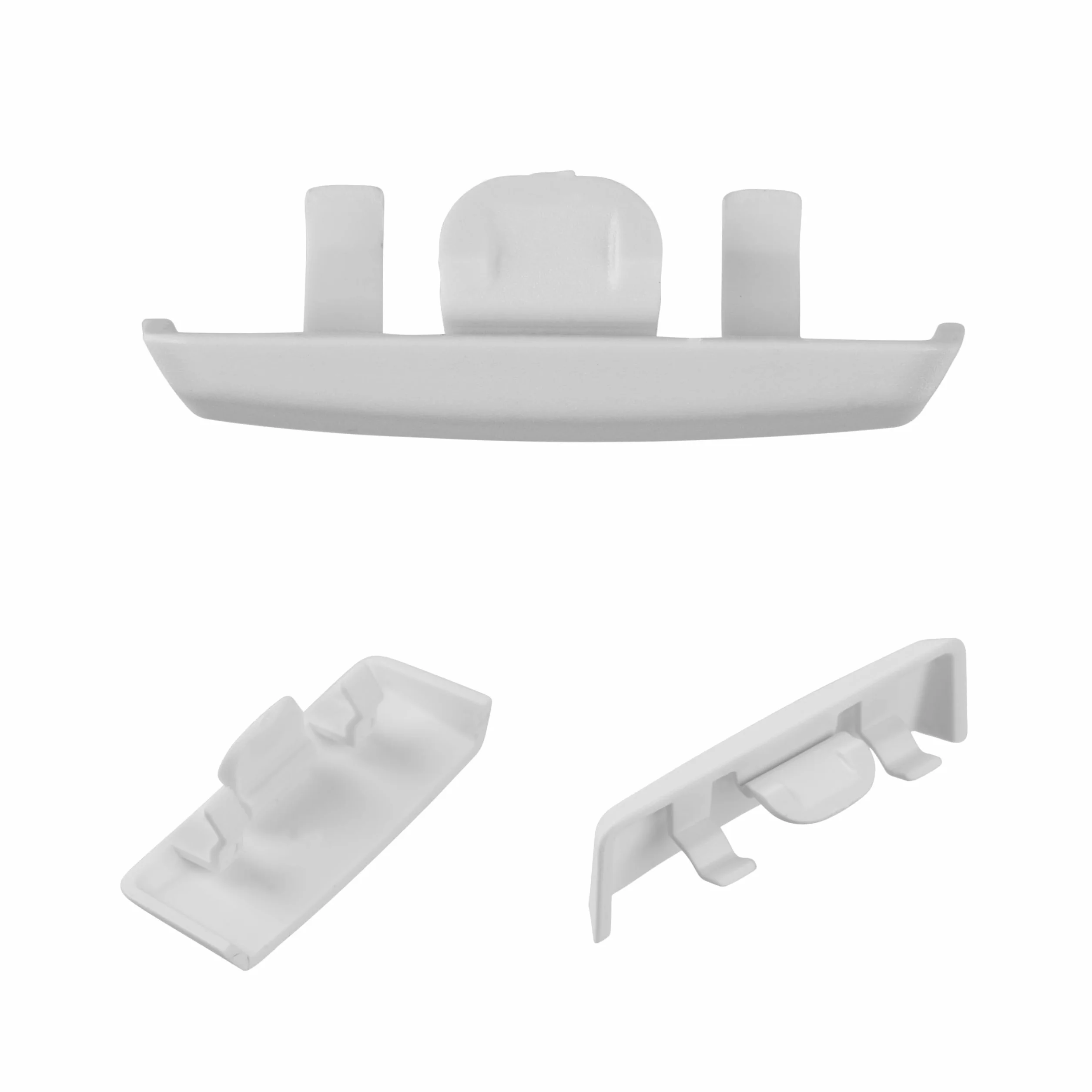 Zaślepki szczelin okiennych 12 szt Biały RAL 9016 24-35 mm do profili plastikowych i aluminiowych