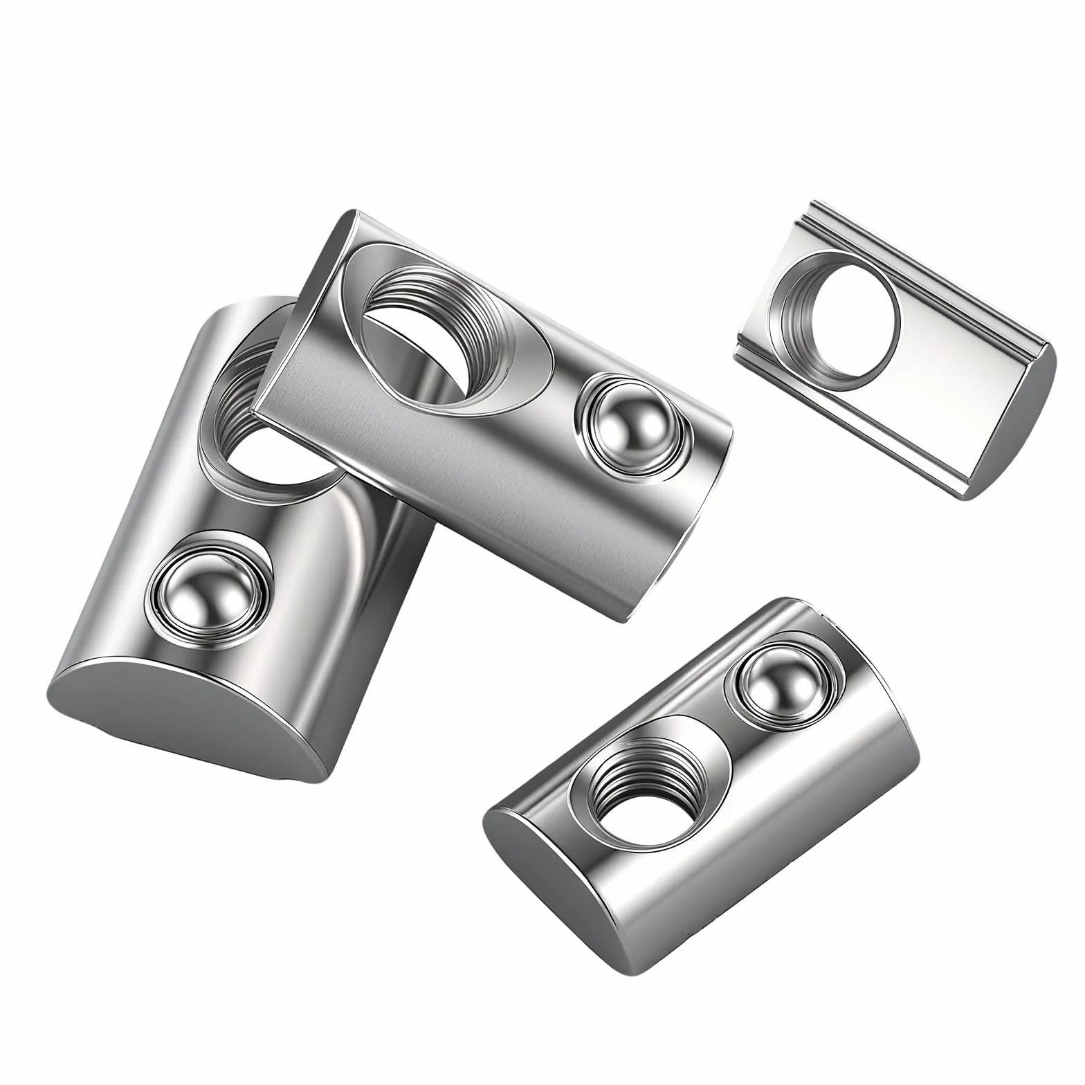 Nakrętka Przesuwna z Kulą Sprężynową M6 do Profilu Aluminiowego 40x40 Seria 40
