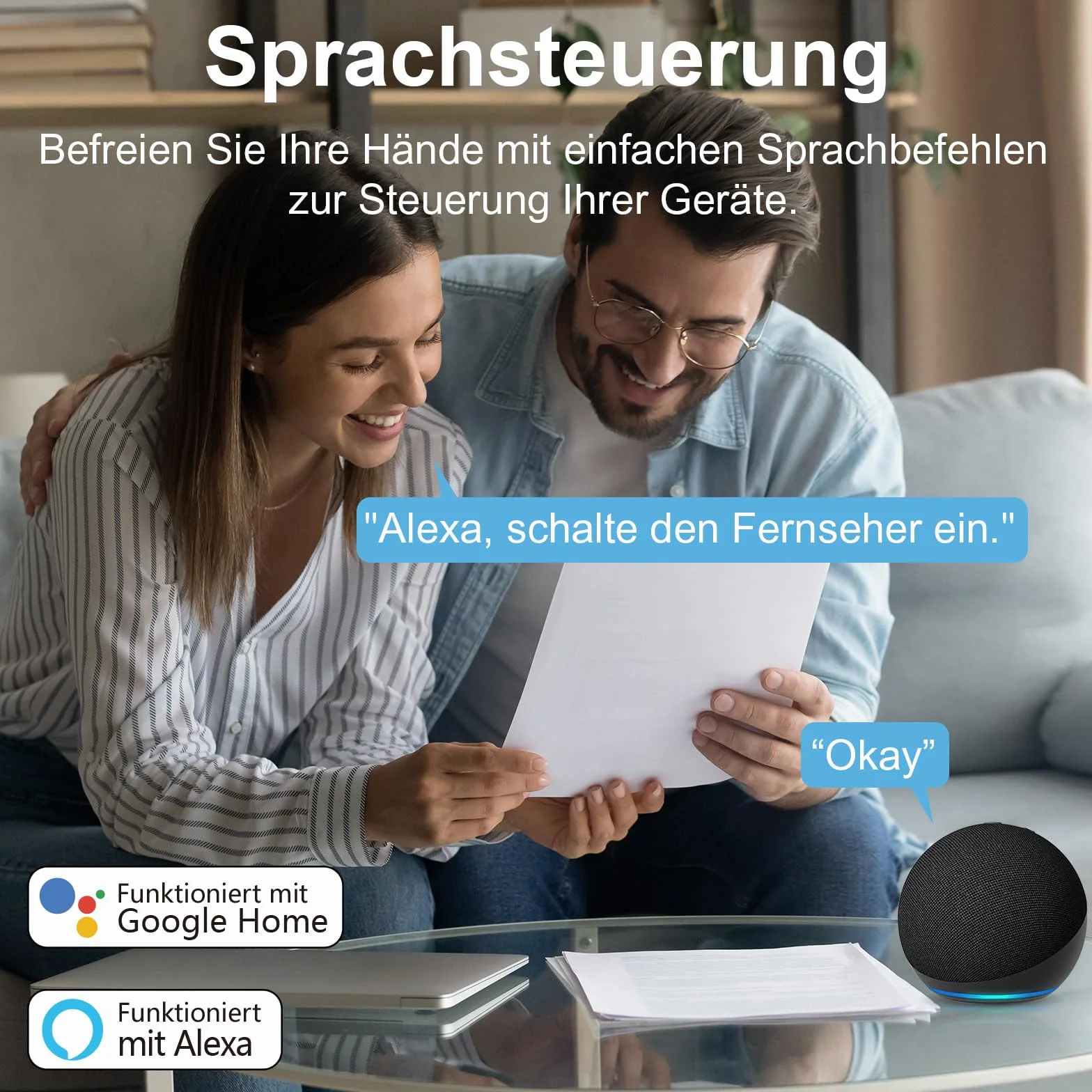 EIGHTREE Smart Plug 16A 3680W z miernikiem zużycia energii WiFi 2,4 GHz kompatybilny z Alexa Google Assistant