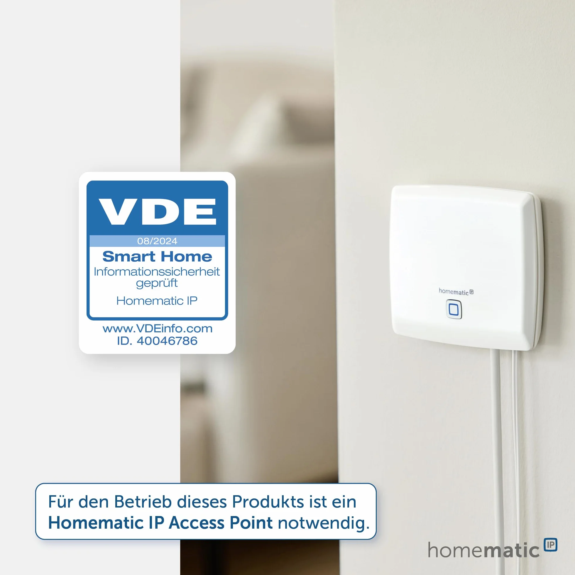 Homematic IP Interfejs Smart Home do gazomierza, pomiar energii, monitorowanie zużycia gazu przez aplikację, automatyzacja