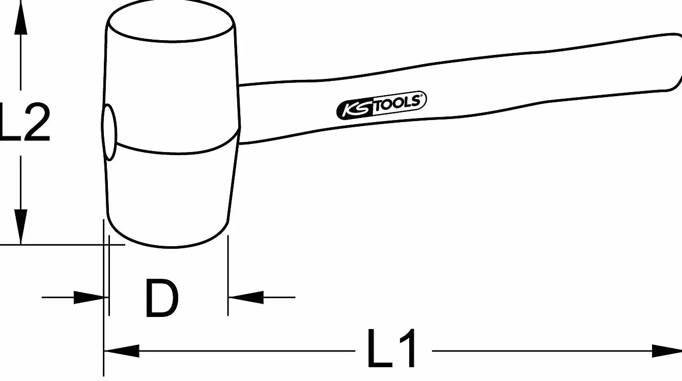 KS Tools Mlotek gumowy 700g 140.5223