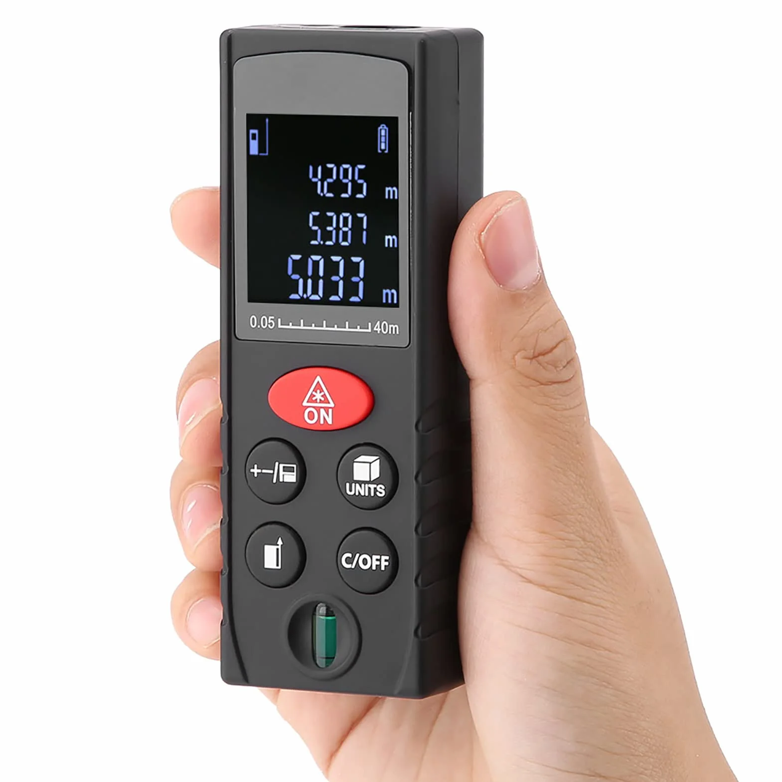 Dalmierz cyfrowy D40, ręczny mini LCD, do pomiarów w budownictwie