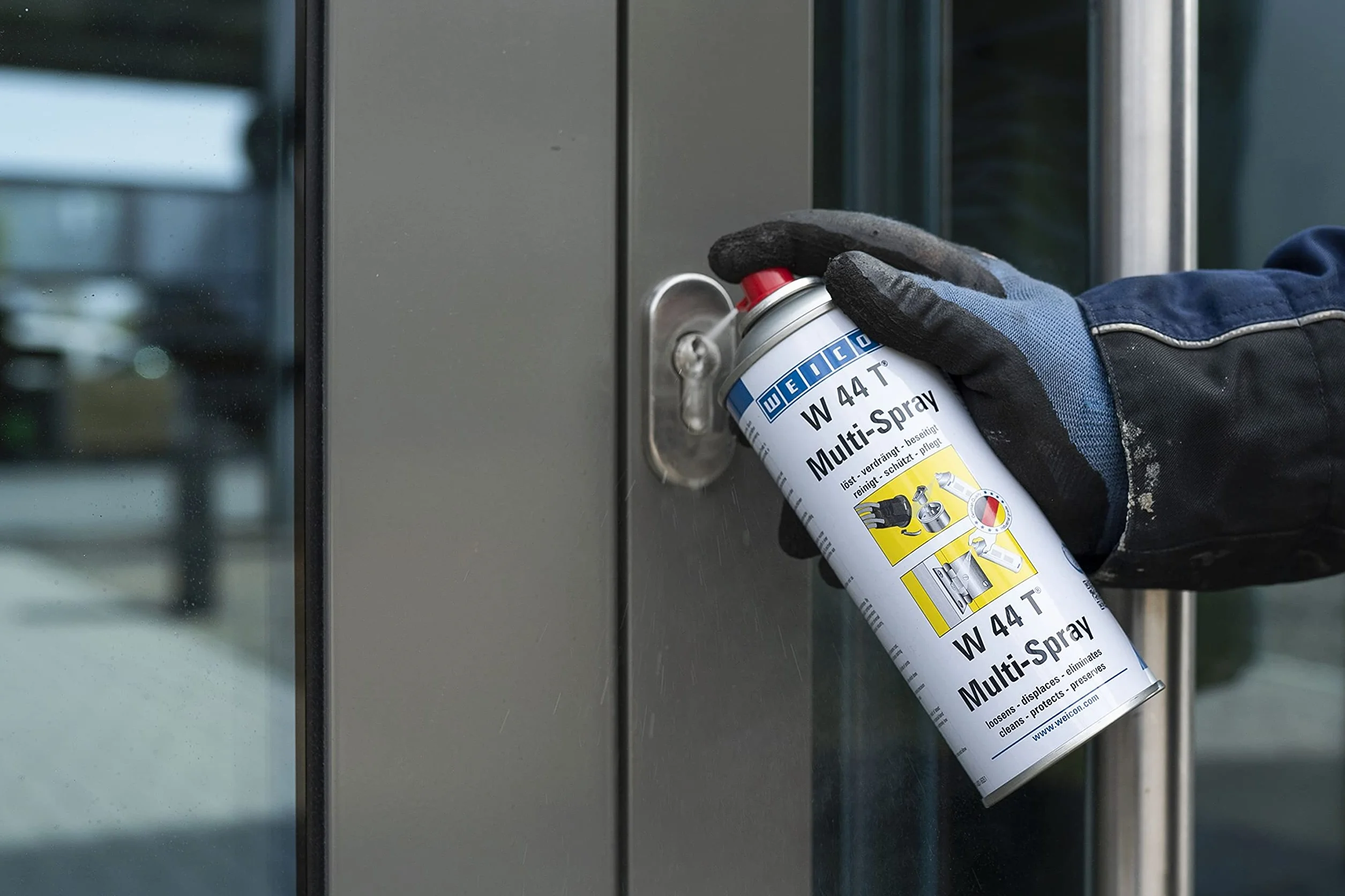 WEICON W 44 T Multi-Spray 200 ml olej wielofunkcyjny 5-w-1 penetrujący odrdzewiający antykorozyjny smarujący konserwujący