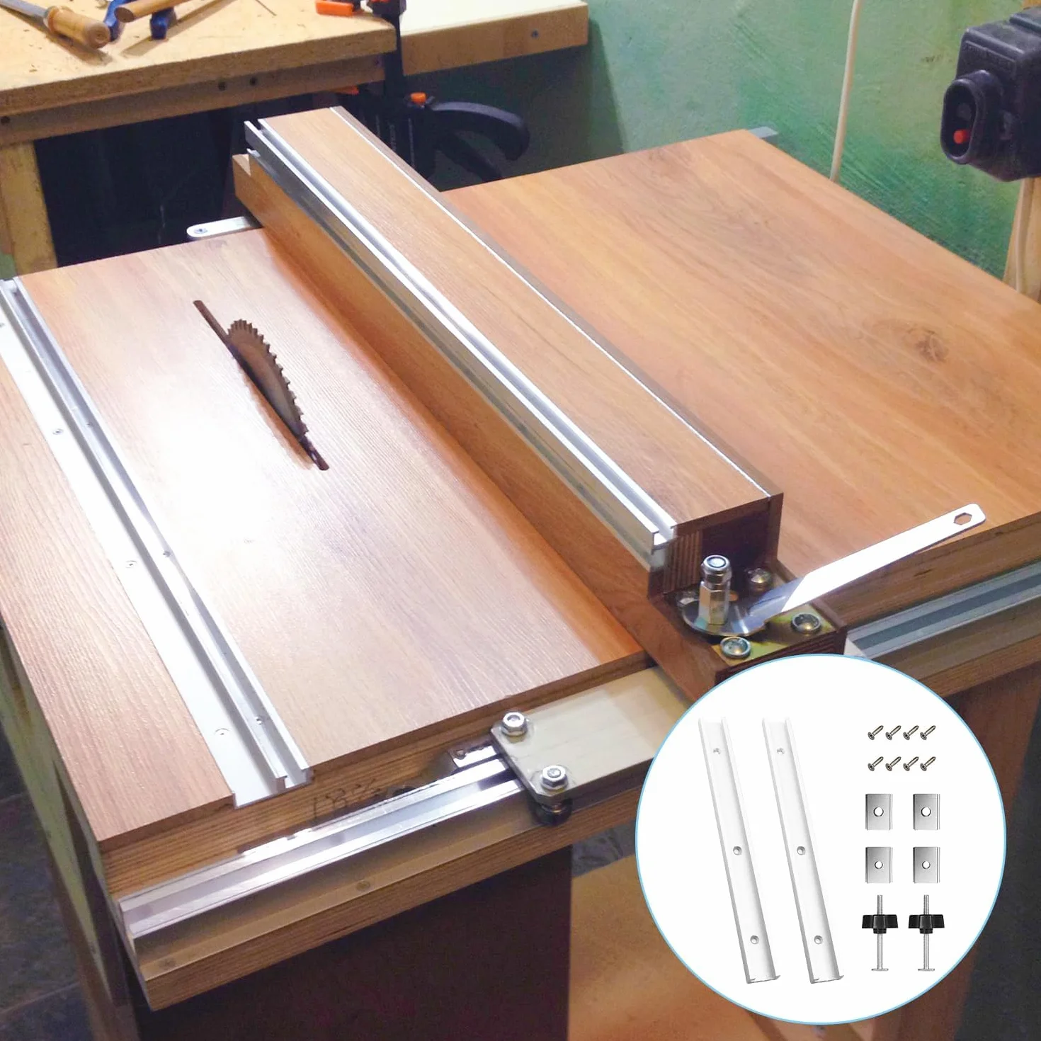 Szyny ślizgowe z rowkiem T M8/M6 400 mm aluminiowy profil T-Track z suwakiem M8/M6