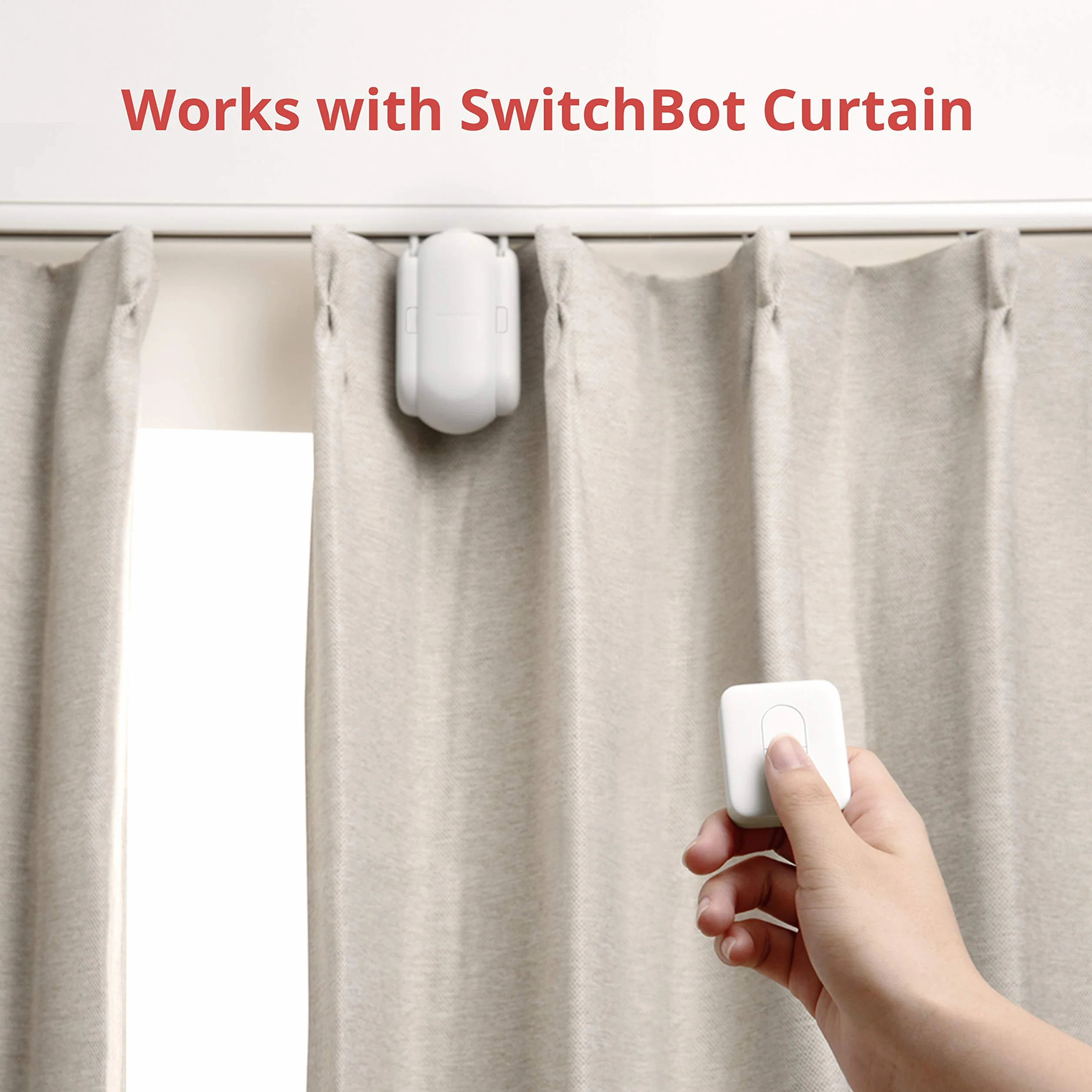 SwitchBot Pilot zdalnego sterowania z jednym przyciskiem - kompatybilny z SwitchBot Smart Curtain Switch