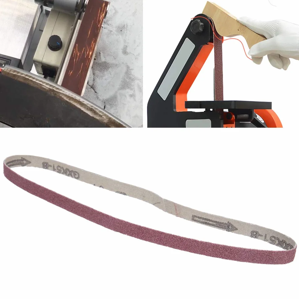 Papier ścierny z taśmą szlifierską Tlenek Glinu 10 szt. 533 X 9 Mm 60#