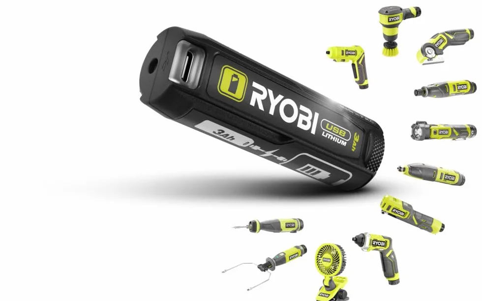 RYOBI Lutownica 4V USB Lithium 480°C Kabel USB-C Bateria 2,0 Ah RSI4-120G