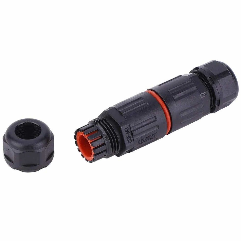Kabel wodoszczelny IP68 3-biegunowy 0,5-2,0 mm² wtyczki elektryczne