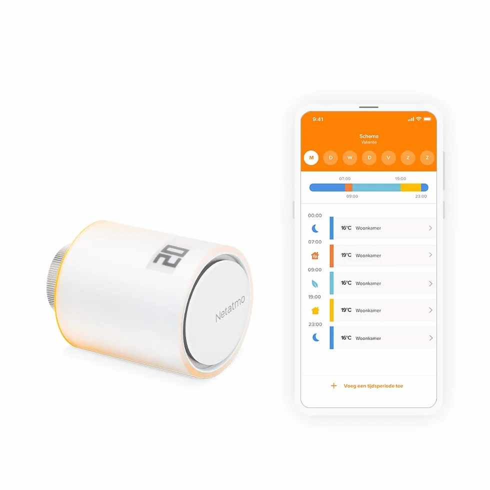 Netatmo Podłączona Inteligentna Głowica Termostatyczna NAV-EN Akcesoria do Termostatu