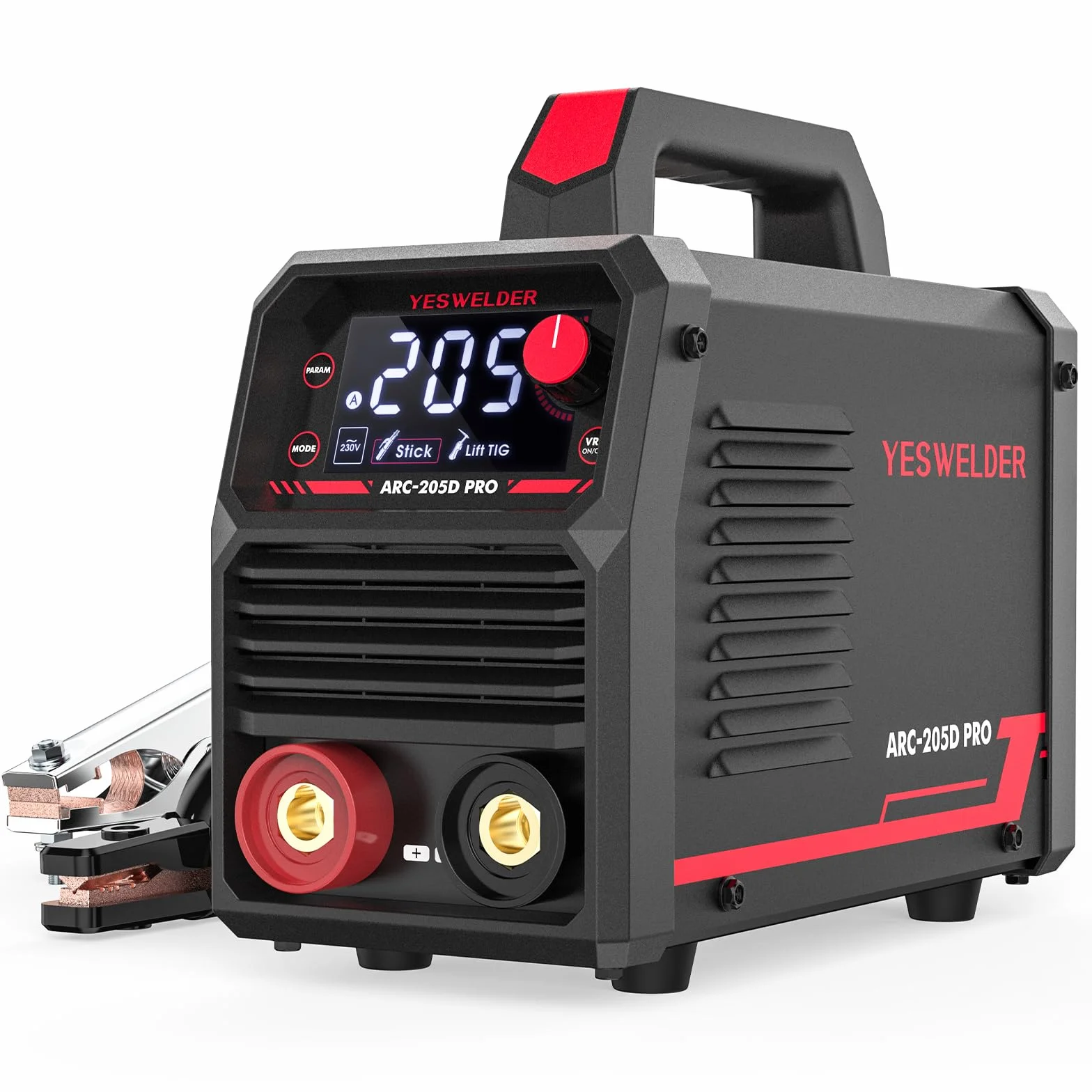 YESWELDER 205Amp ARC Welder 230V MMA/Lift TIG Przenośna spawarka inwertorowa IGBT