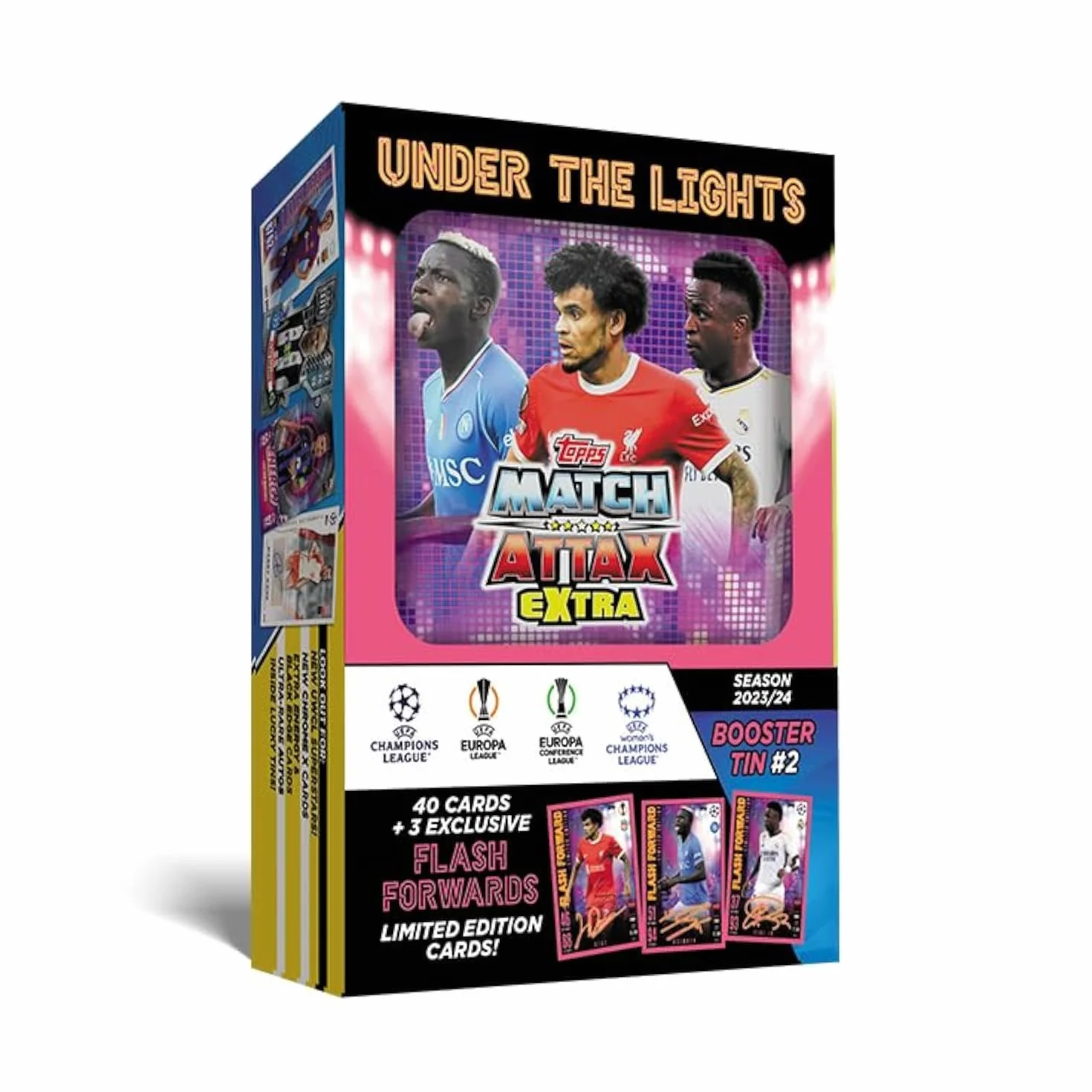 Topps Match Attax Extra 2024 – Puszka Booster (karty Flash Forward) – w tym 3 karty Flash Forward z edycji limitowanej!
