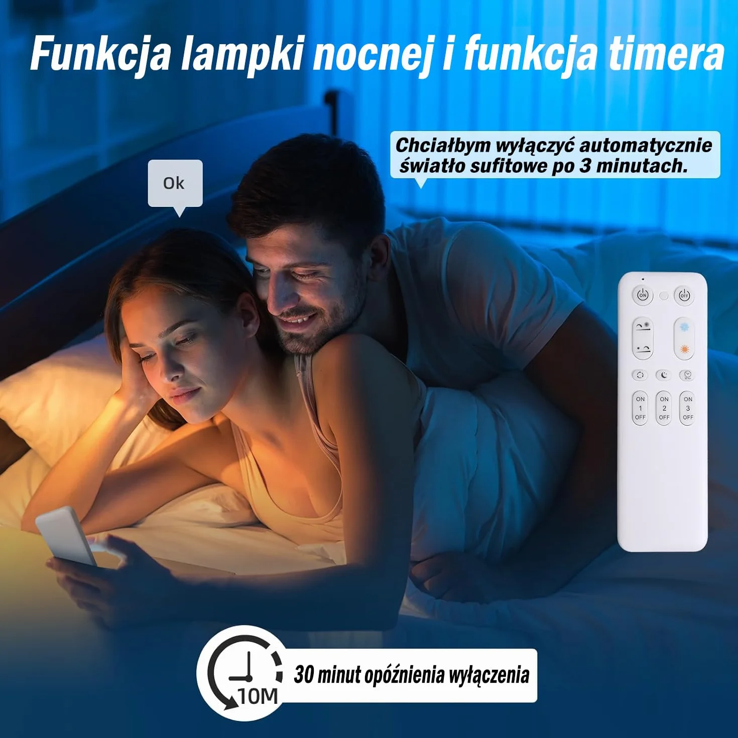 ANTENLICHT Lampa sufitowa LED 40W 4600LM ściemniana 2700-6500K z pilotem zdalnego sterowania aluminium
