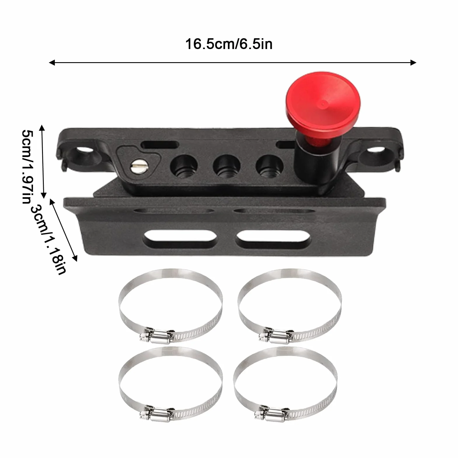 Vehicle Fire Extinguisher Mount, Heavy Duty Boat Bracket, Secure Automotive Holder, Adjustable Safety Clamp Design, Ideal for Picnic, Trailer, Motorhome, Camping, 6.52x1.18 inches