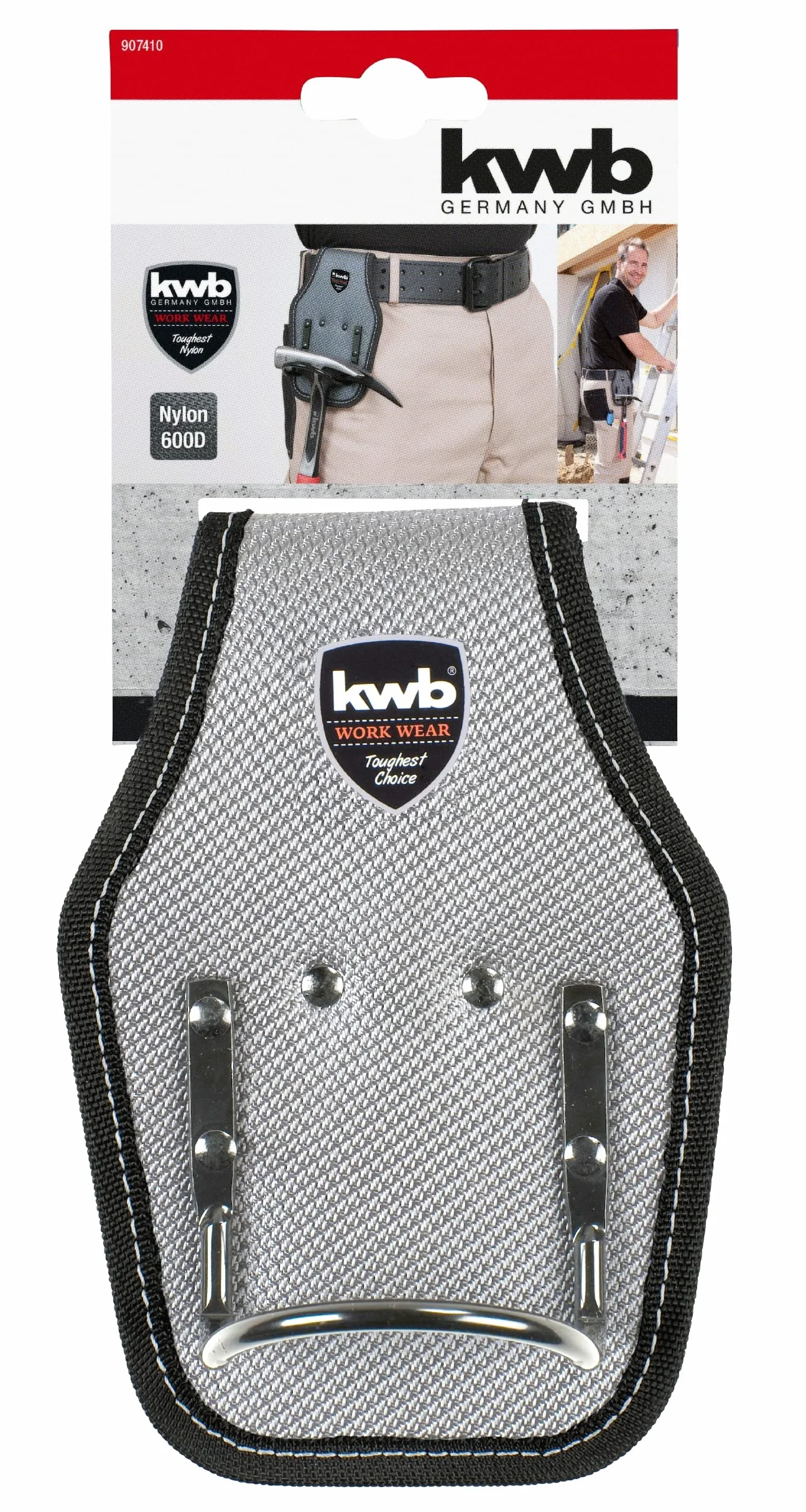 kwb Uchwyt młotka 907410 z wytrzymałym metalowym pałąkiem nylon