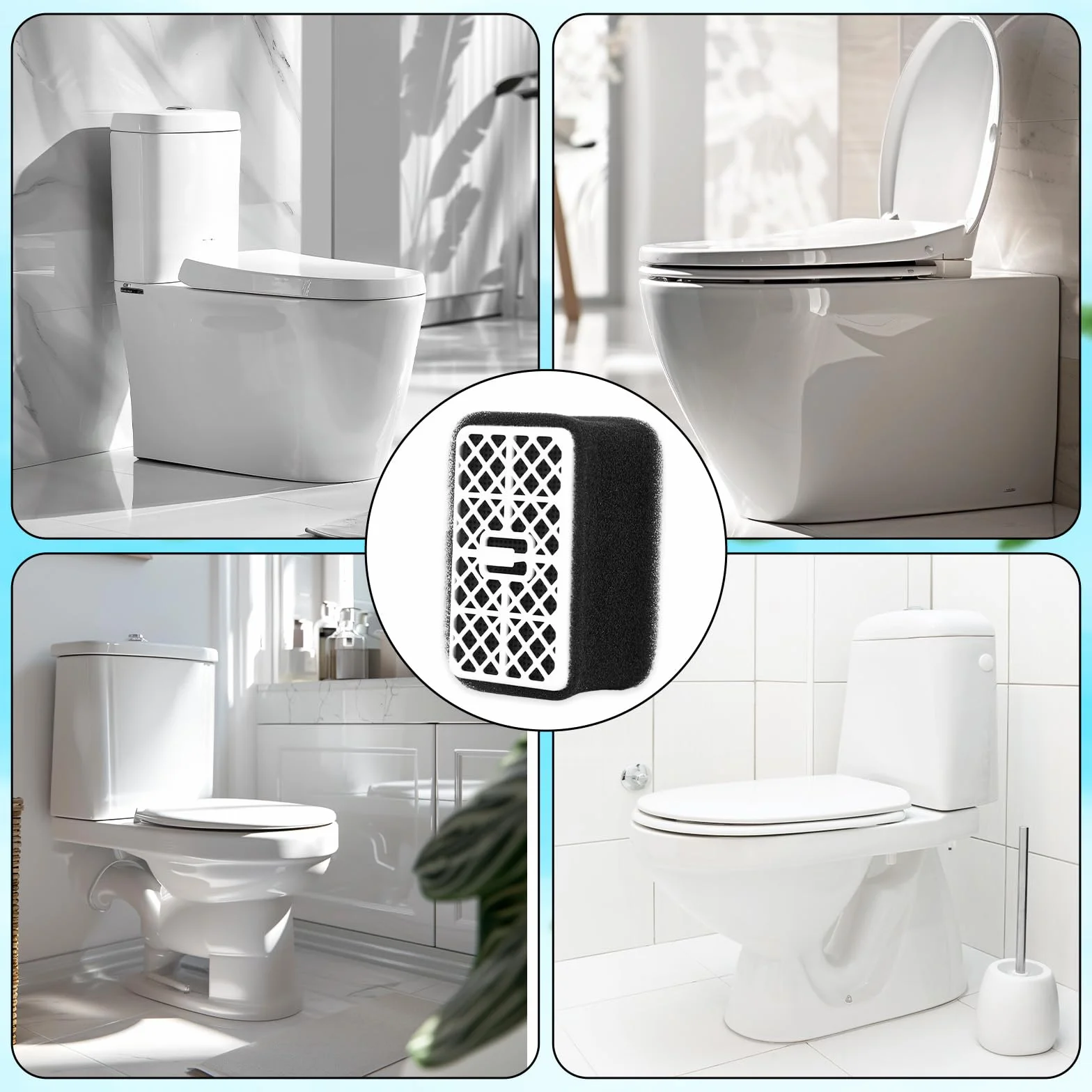 Wkład Odświeżający do Toto Washlet Filtr Wymienny Kompatybilny z S300 S350E C100 C200 S500E