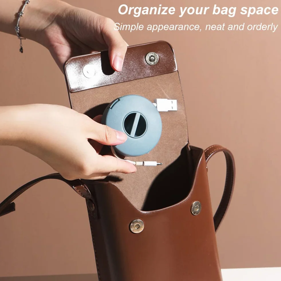 Zwijacz kabla ABS 4 sztuki do przechowywania kabli USB, słuchawkowych, danych