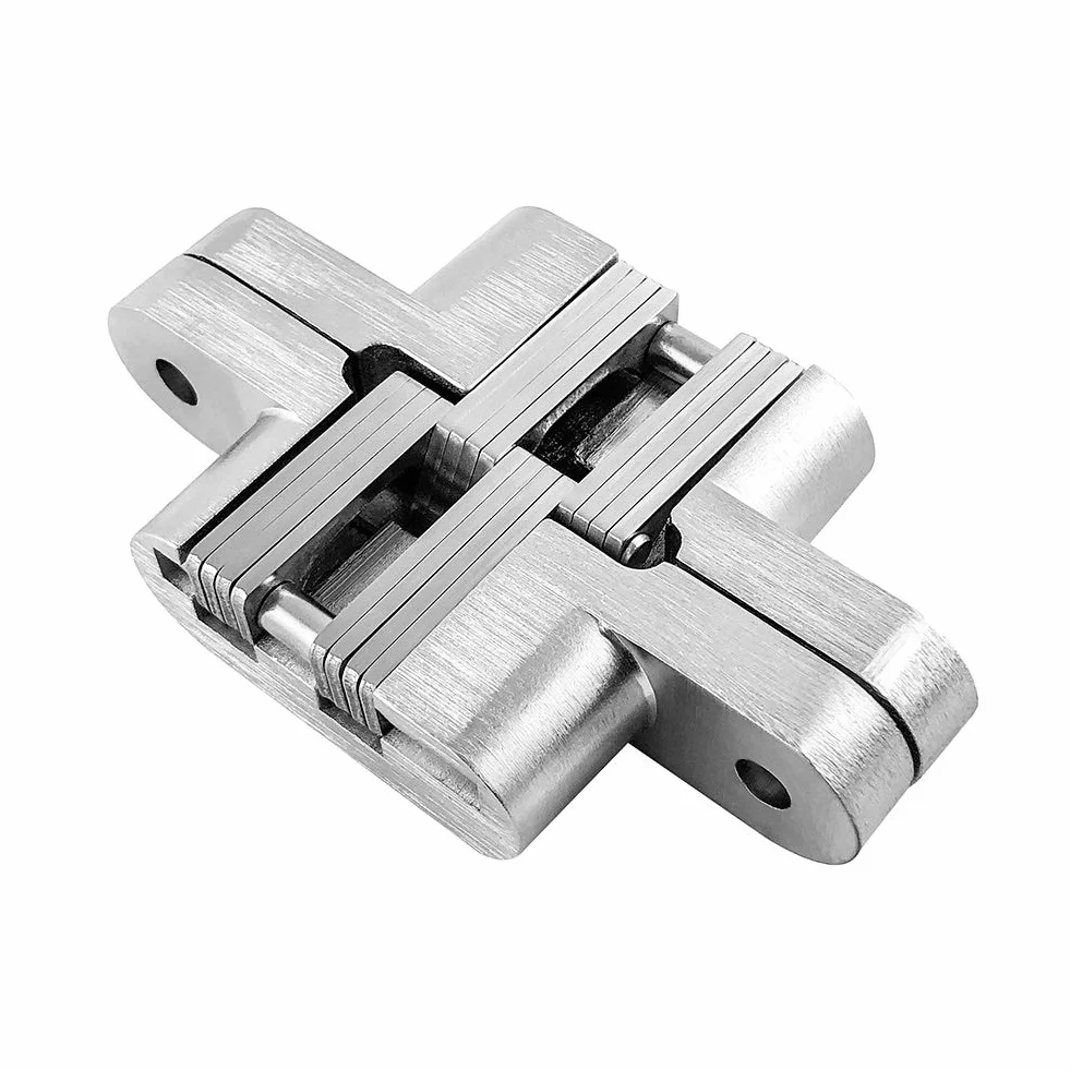 Zawias ukryty QWORK krzyżowy 95mm 2 szt do drzwi harmonijkowych meblowych