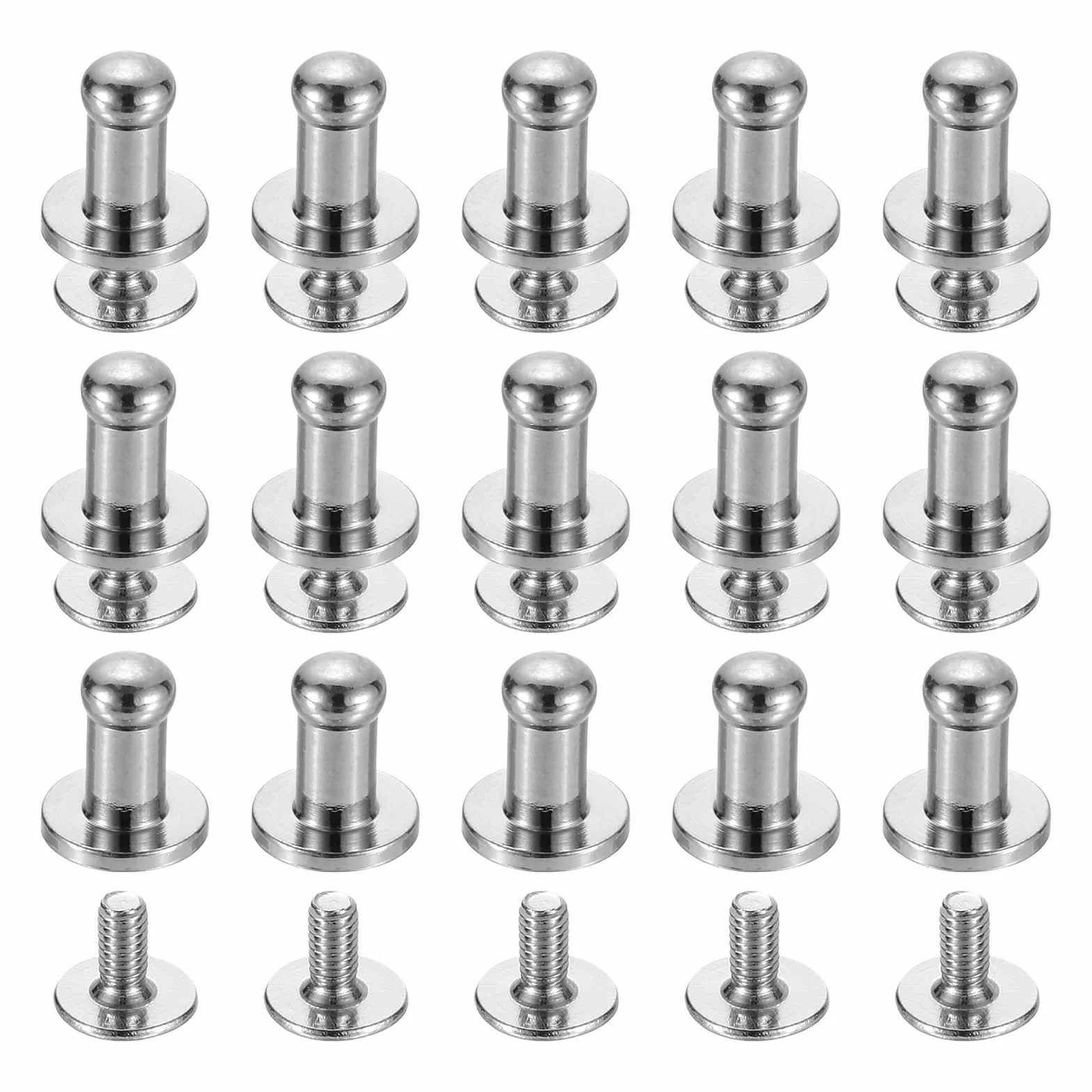 Mosiężne nity z główką kulkową 4 mm 15 sztuk QUARKZMAN do majsterkowania